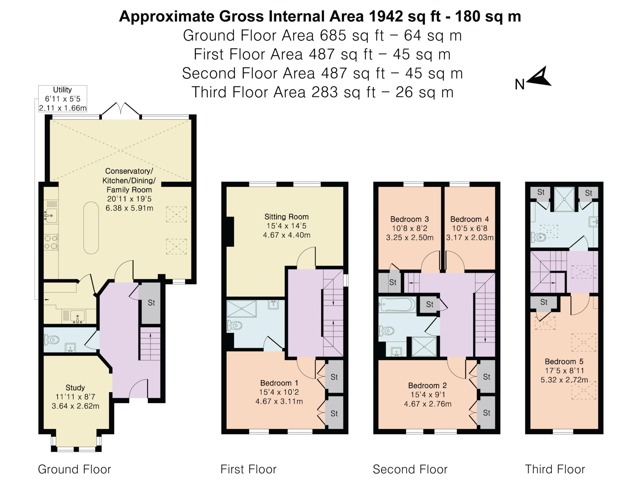 11, The Villas, Oxford floorplan