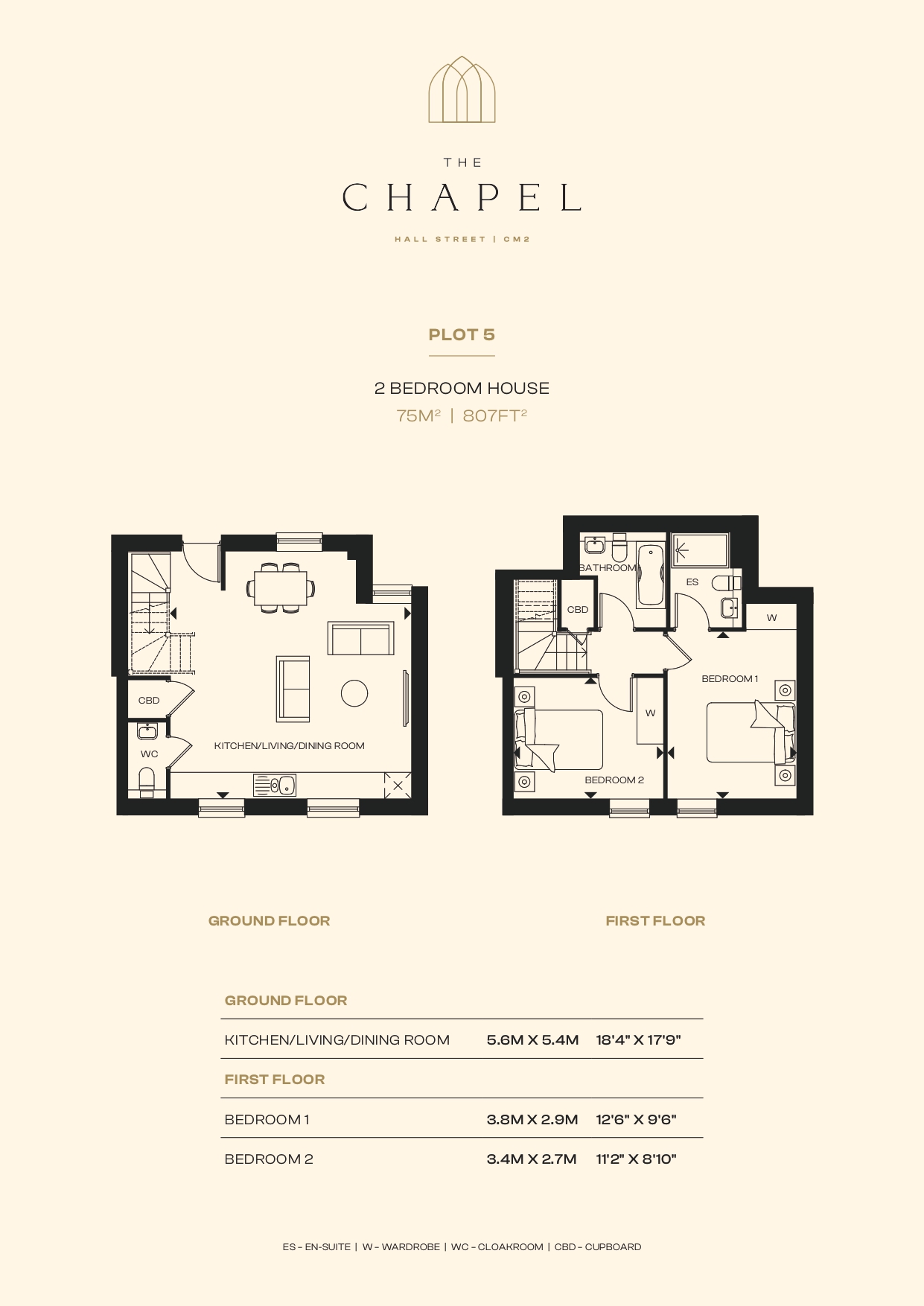 PLOT FIVE, The Chapel, Hall Street, Chelmsford floorplan