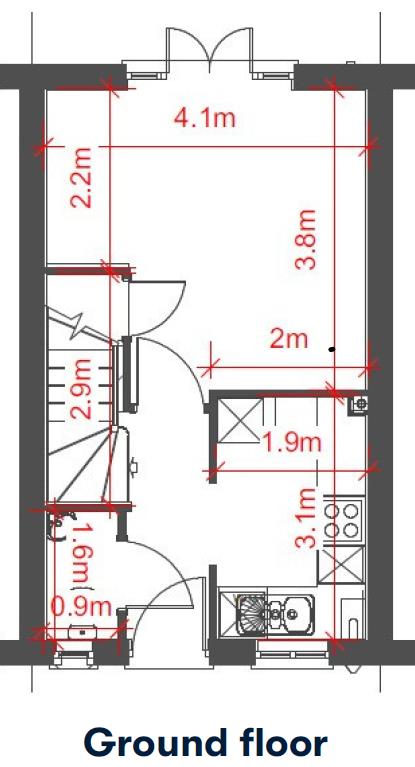 Plot 210, 14, Penllyn Way, Cowbridge floorplan
