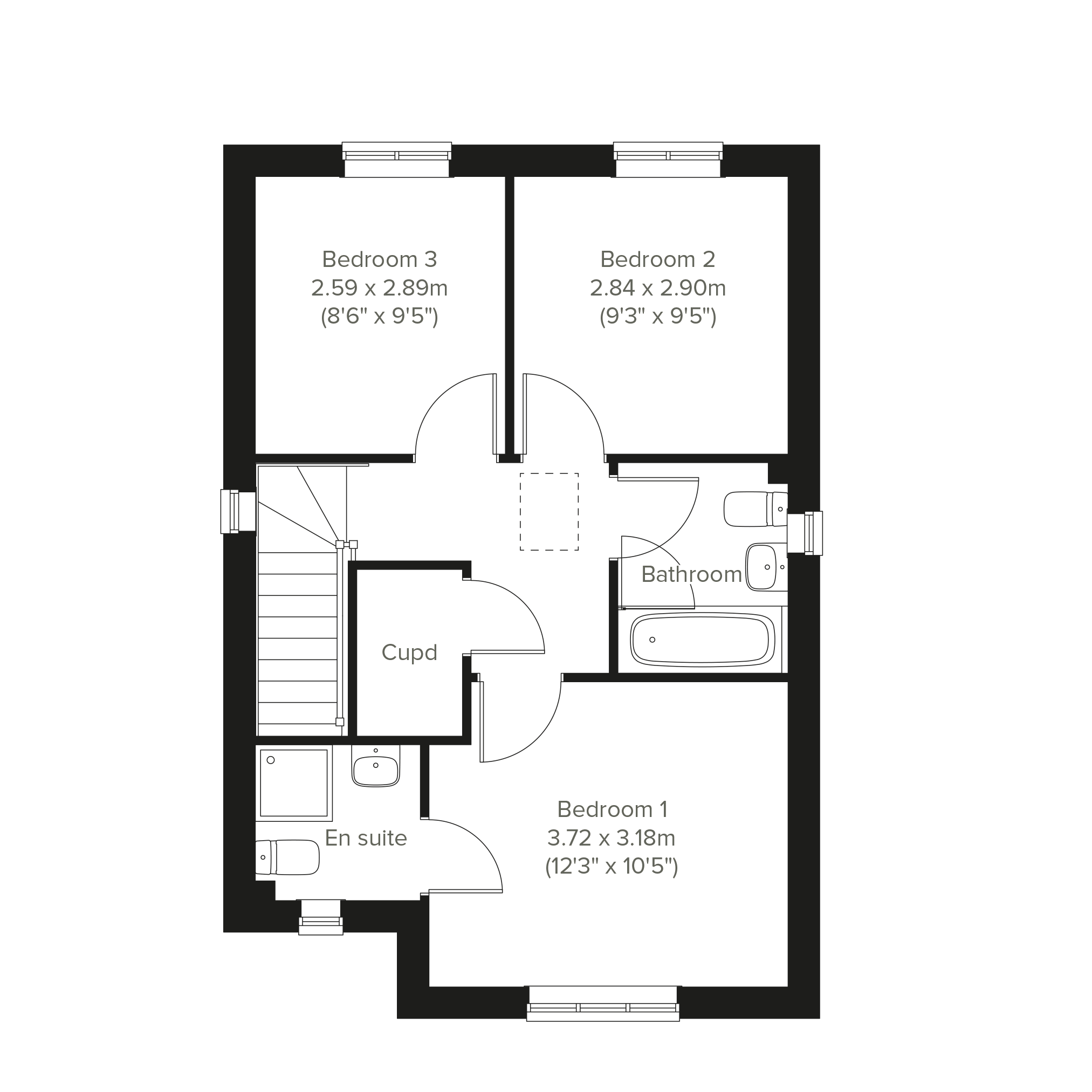 281, Common Lane, Knottingley floorplan