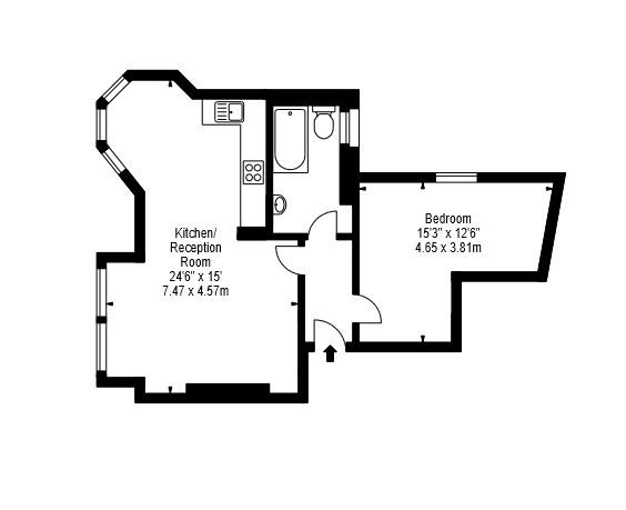 1 Bedrooms Flat to rent in Hamlet Gardens, London W6