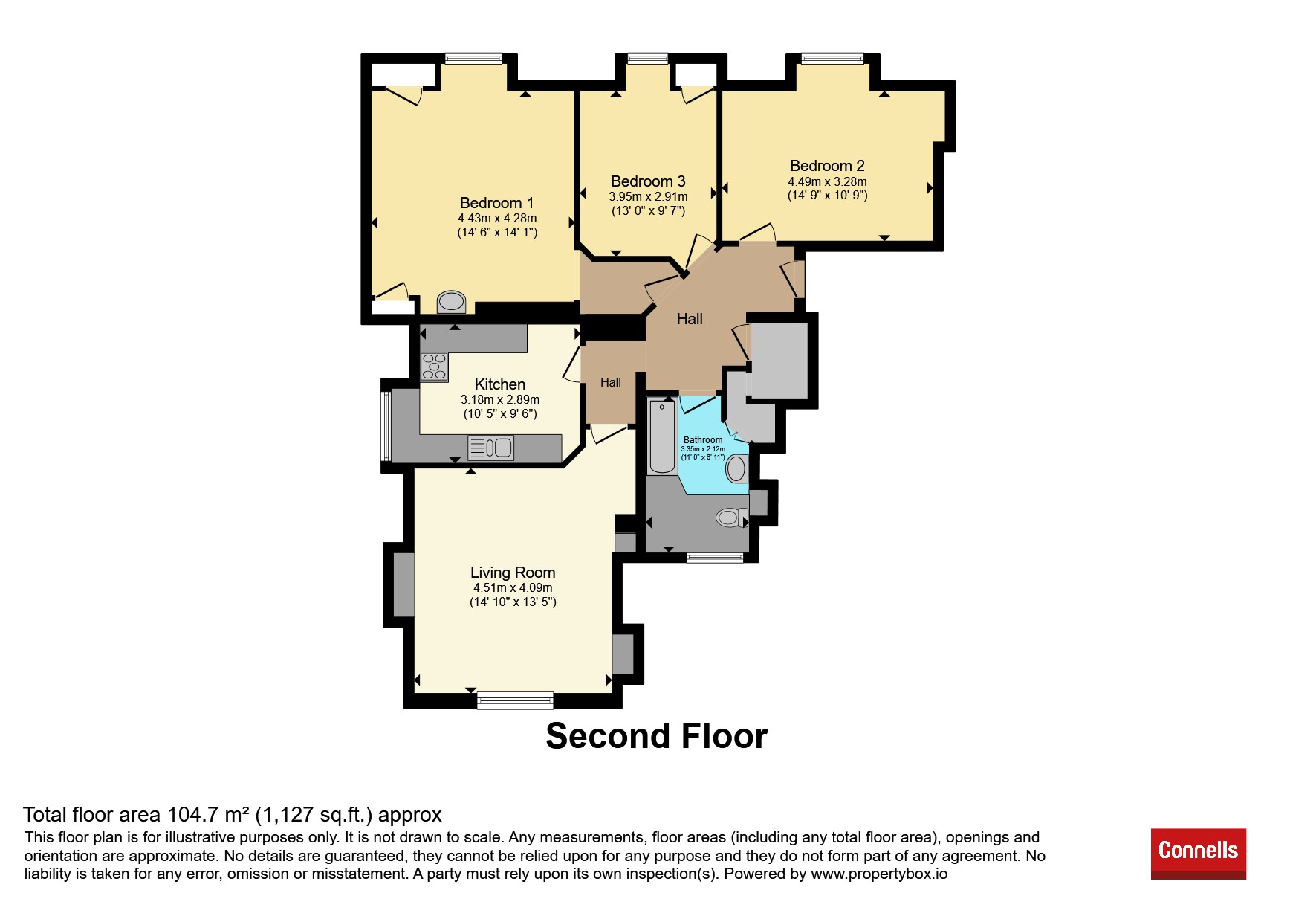 Flat 5, 36, Broadwater Down, Tunbridge Wells floorplan