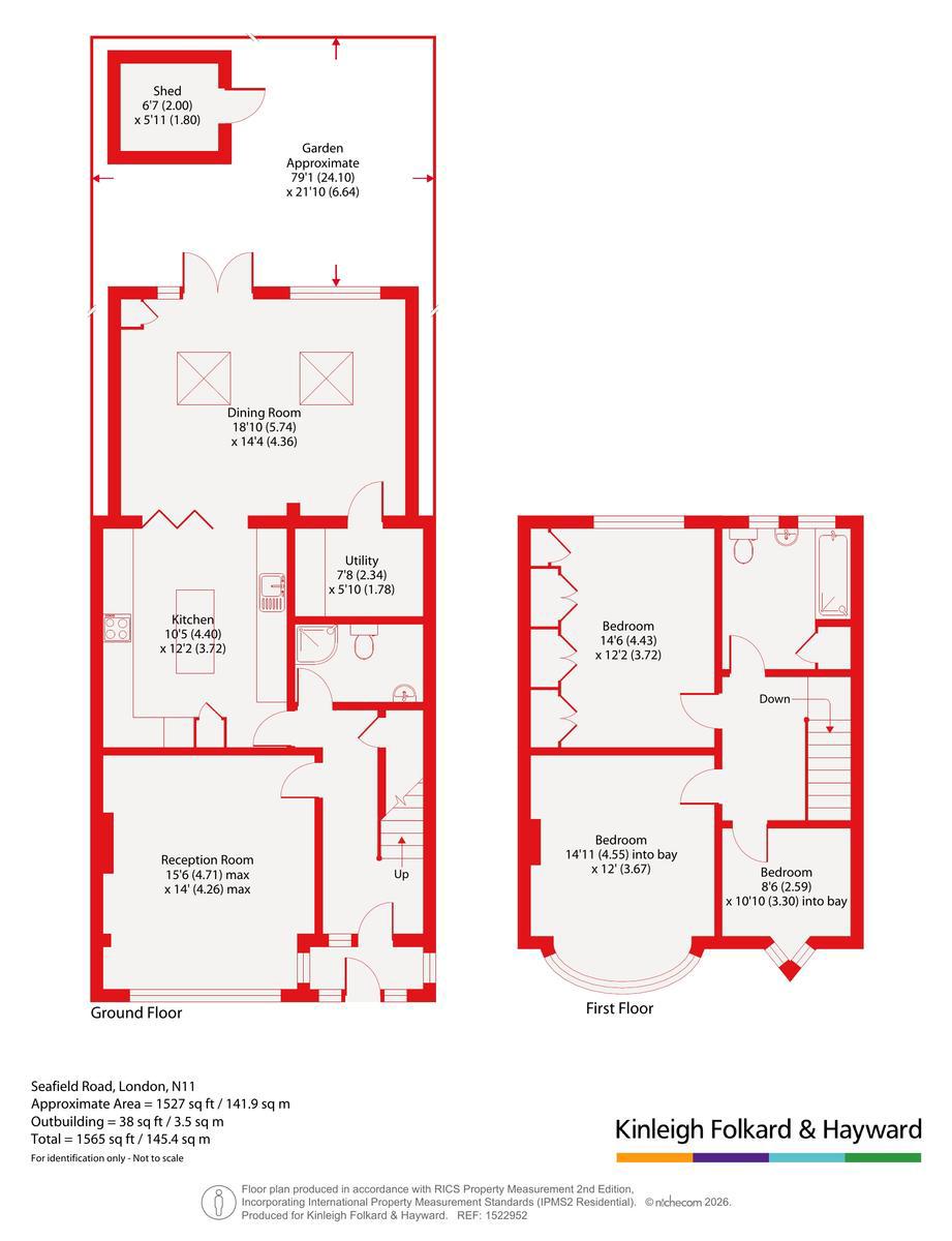 10, Seafield Road, London floorplan