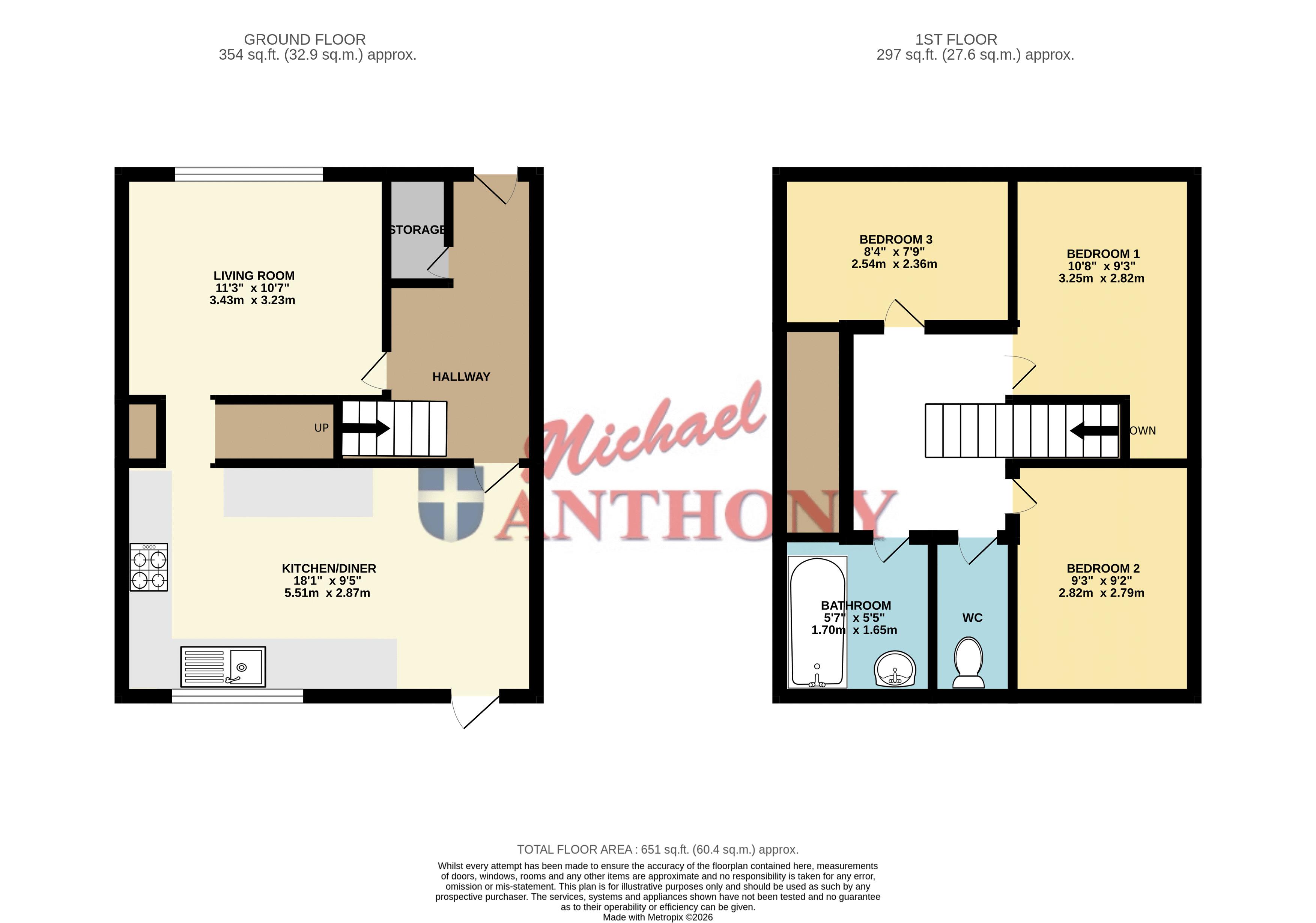 62, Turnmill Avenue, Milton Keynes floorplan