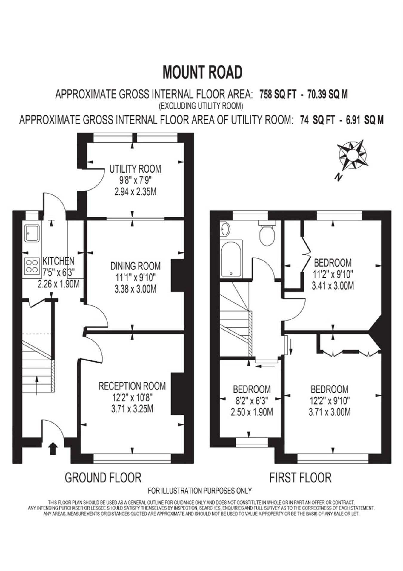 Mount Road, Chessington KT9, 3 bedroom terraced house for sale