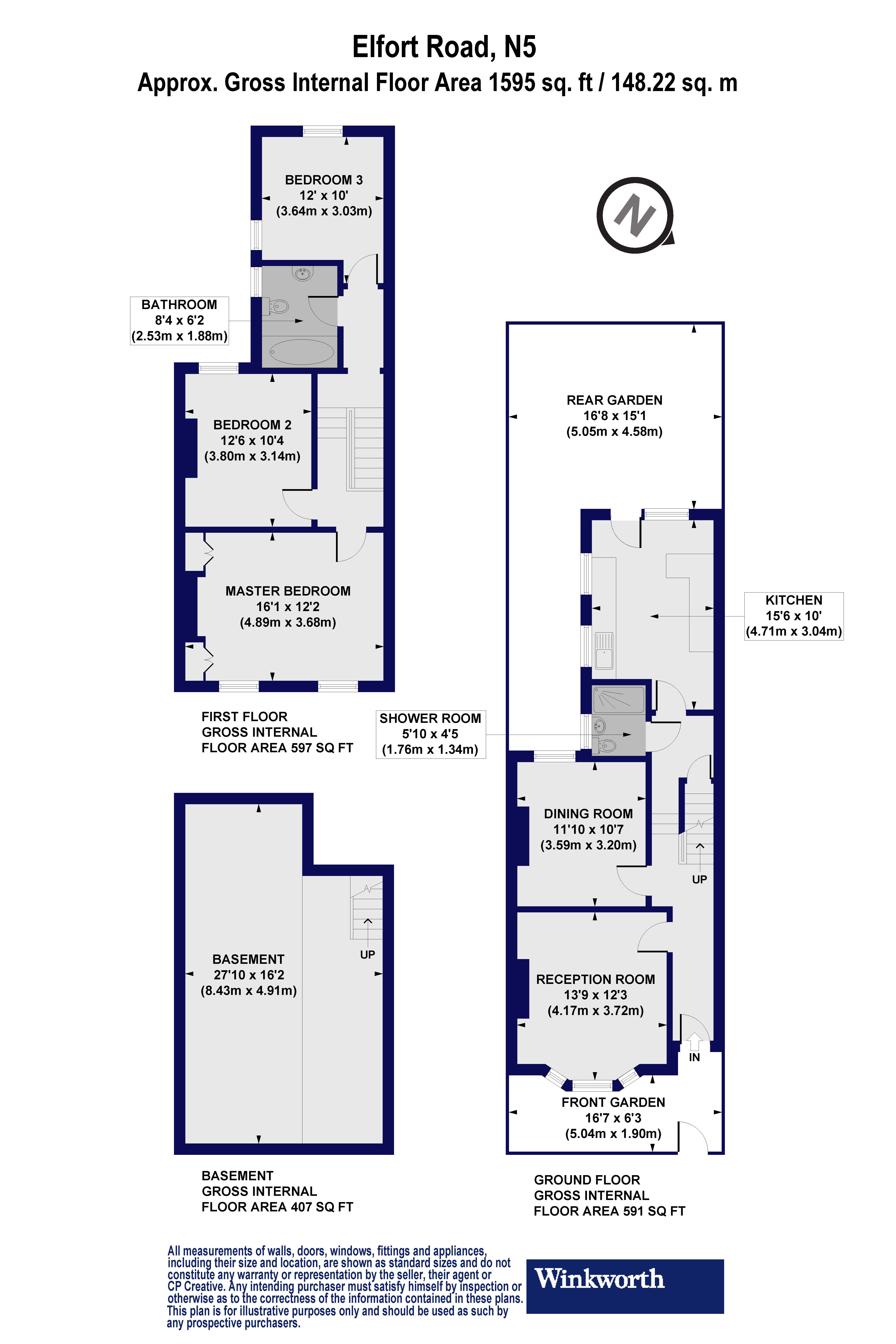 25, Elfort Road, London floorplan