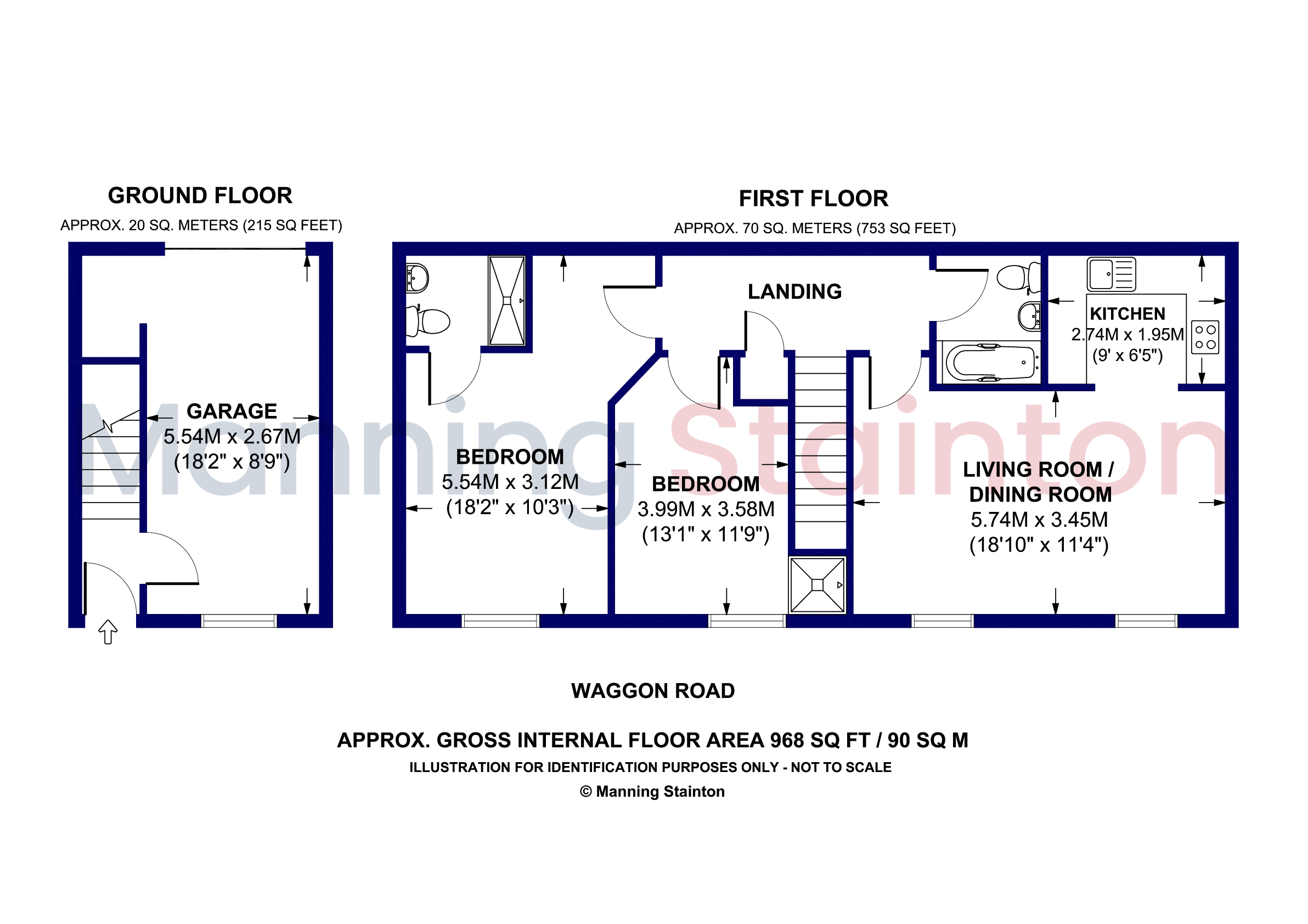 206, Waggon Road, West Yorkshire floorplan
