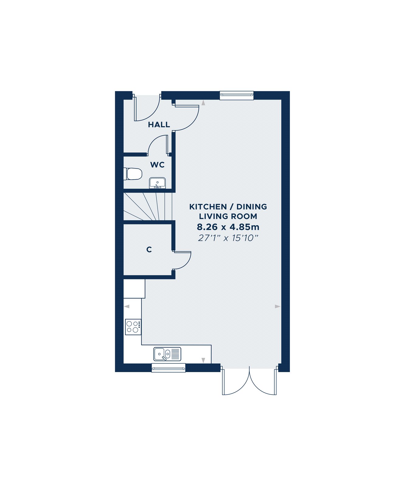 Plot 7 Woodland Walk,, Polbathic, Cornwall floorplan
