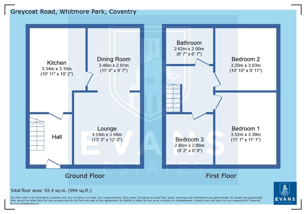 13, Greycoat Road, Coventry floorplan