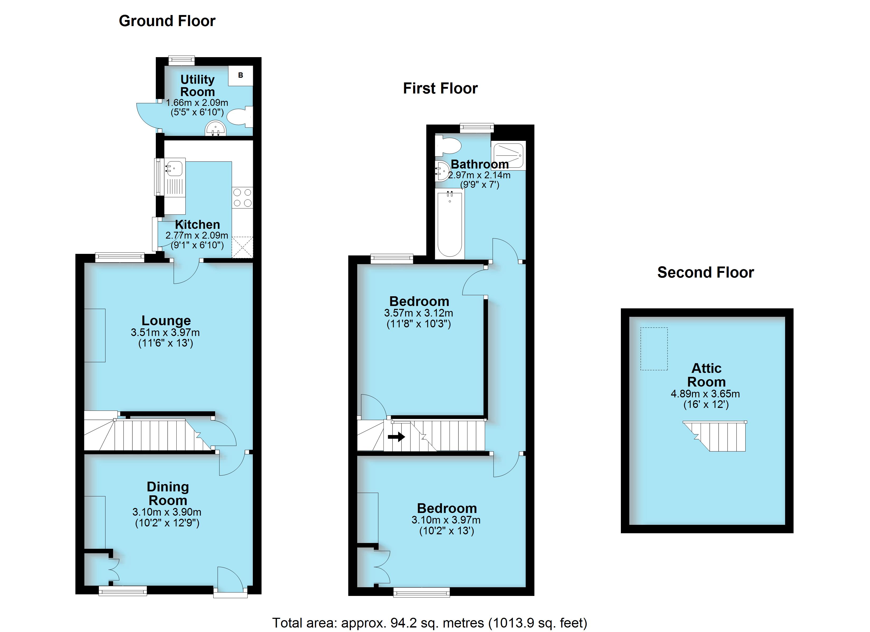 2 Bedrooms Terraced house for sale in Moira Road, Donisthorpe, Swadlincote DE12