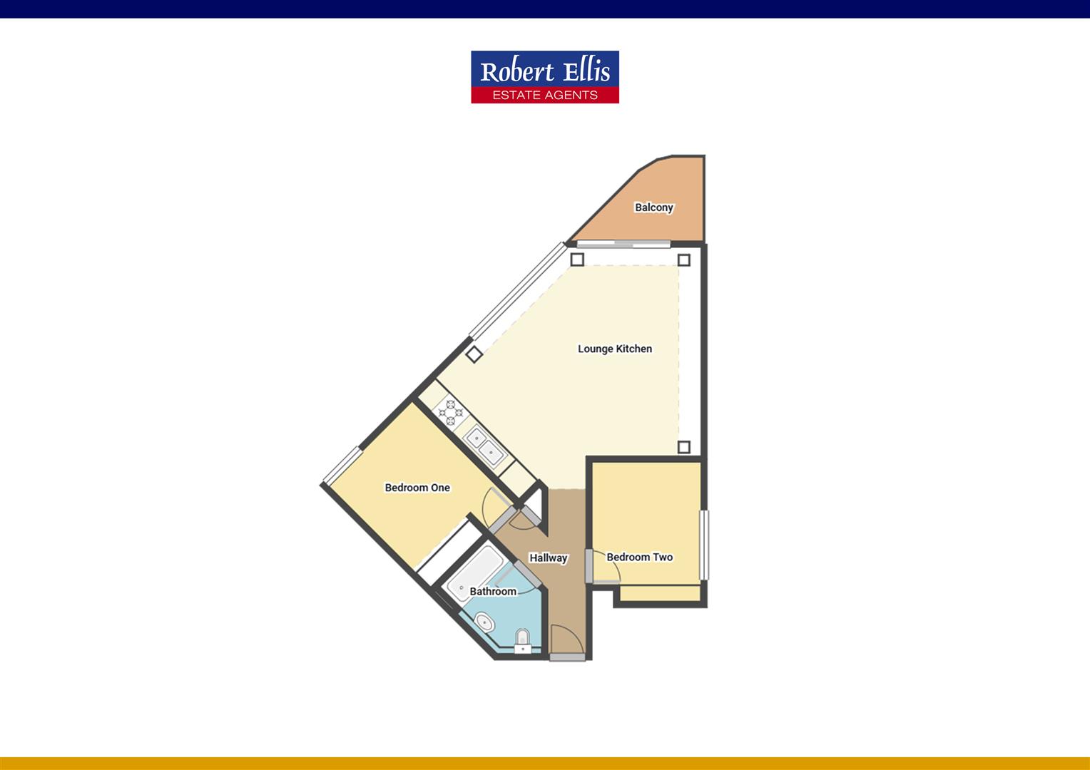Apartment 319, Nottingham One Entrance C, Canal Street, Nottingham floorplan