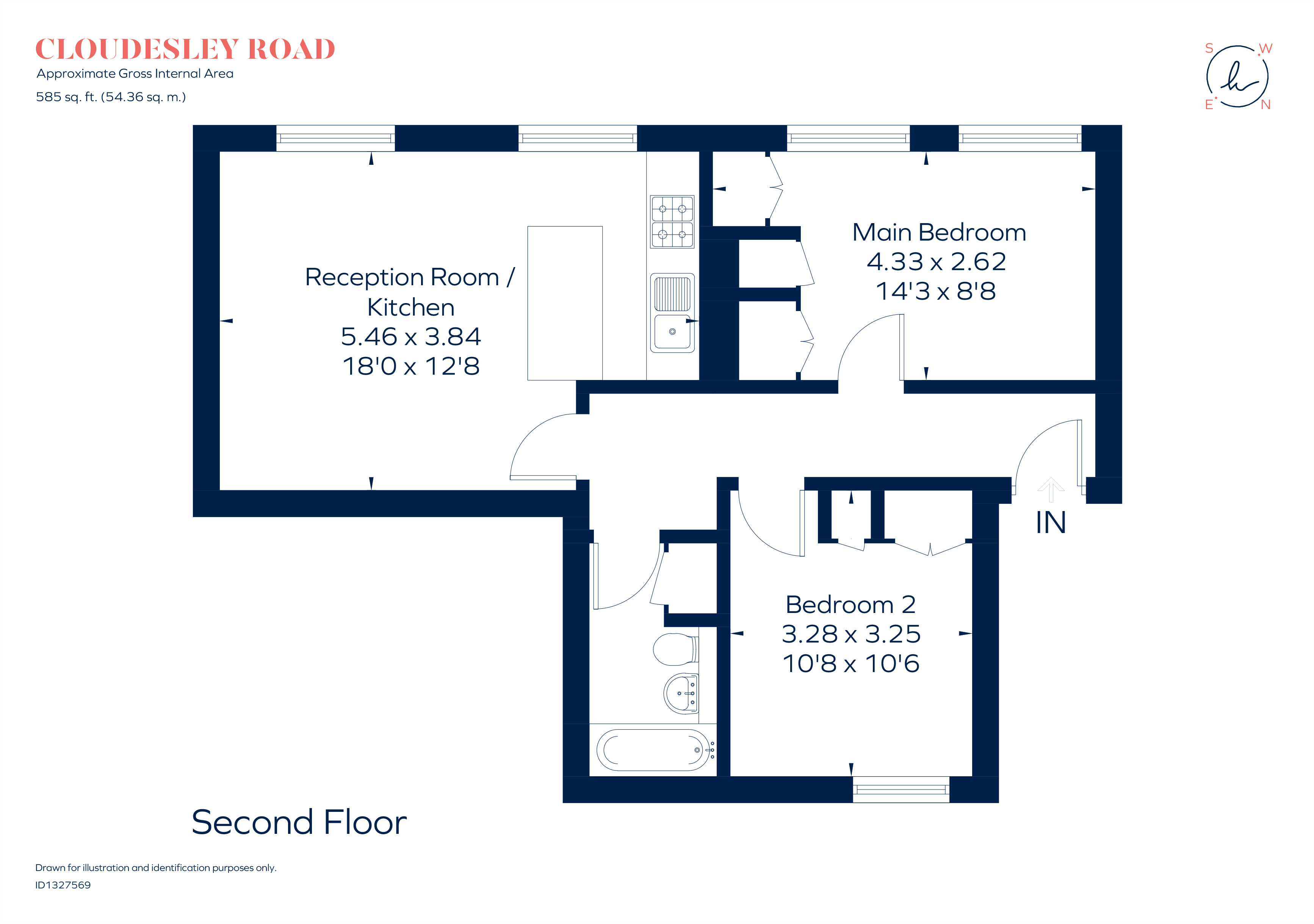 28, Cloudesley Road, London floorplan