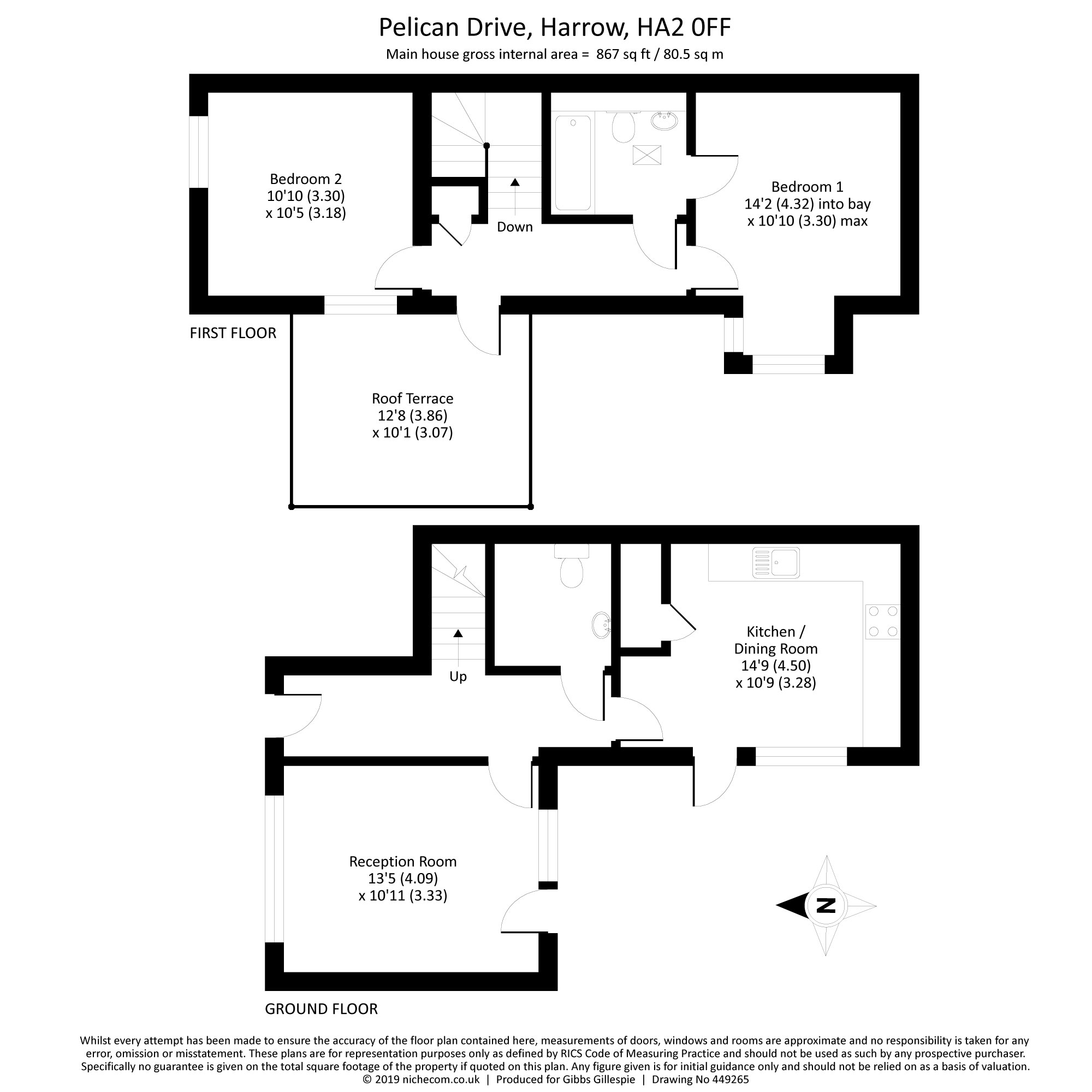 2 Bedrooms End terrace house for sale in Pelican Drive, Harrow, Middlesex HA2