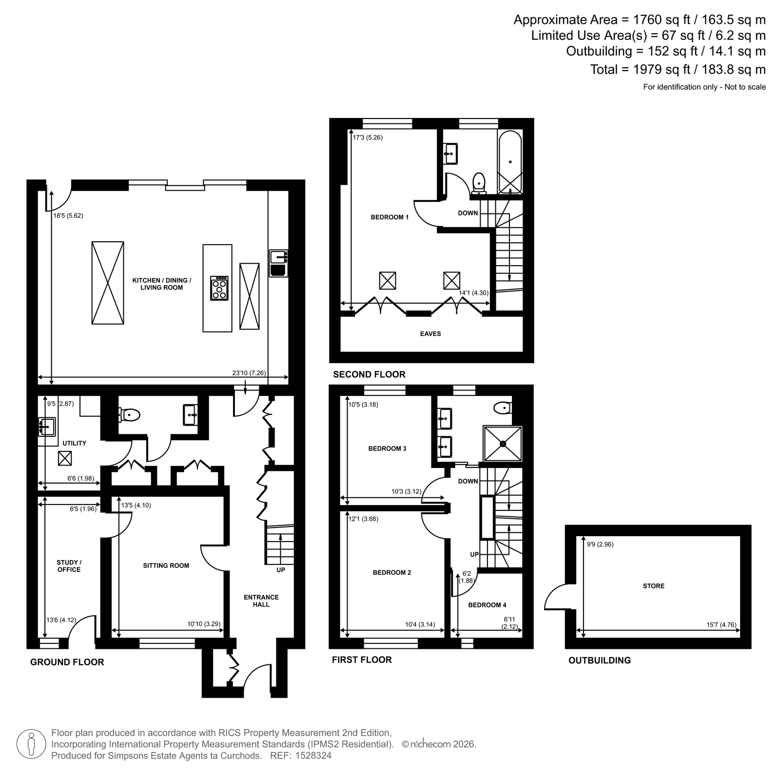 17, Cowley Crescent, Hersham floorplan