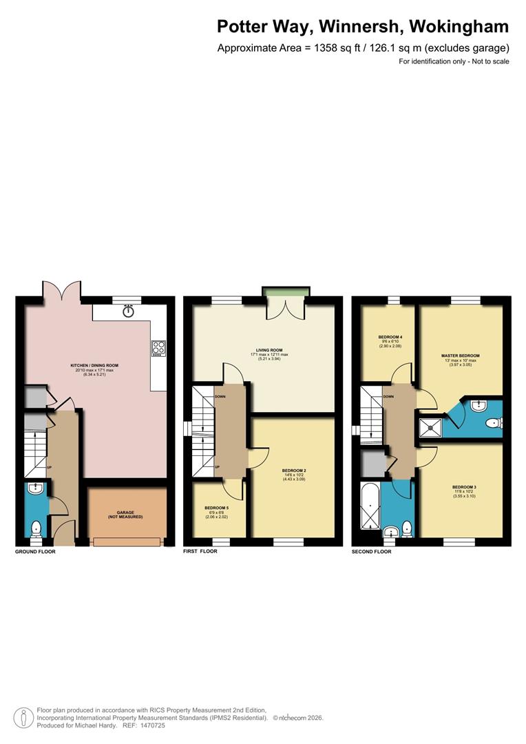 16, Potter Way, Winnersh floorplan