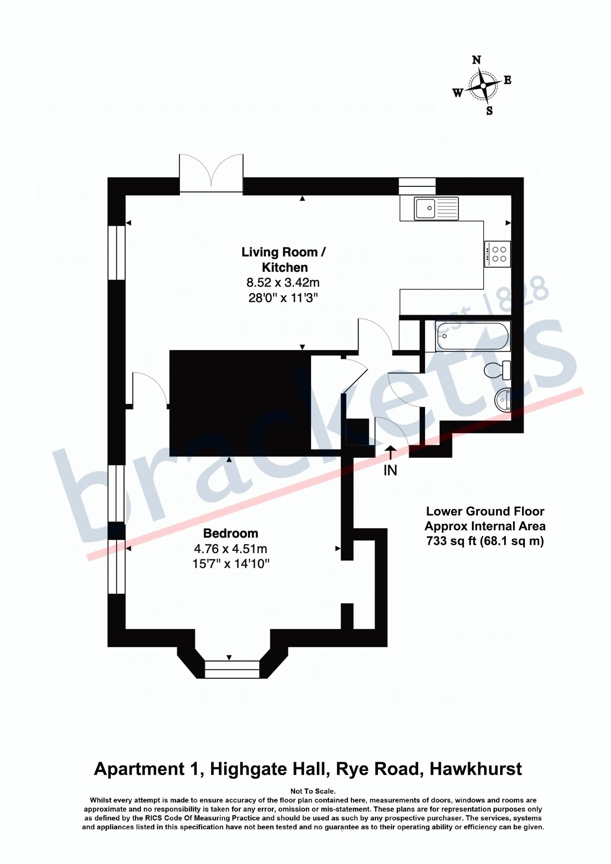 Apt 1, Highgate Hall Rye Road, Cranbrook floorplan