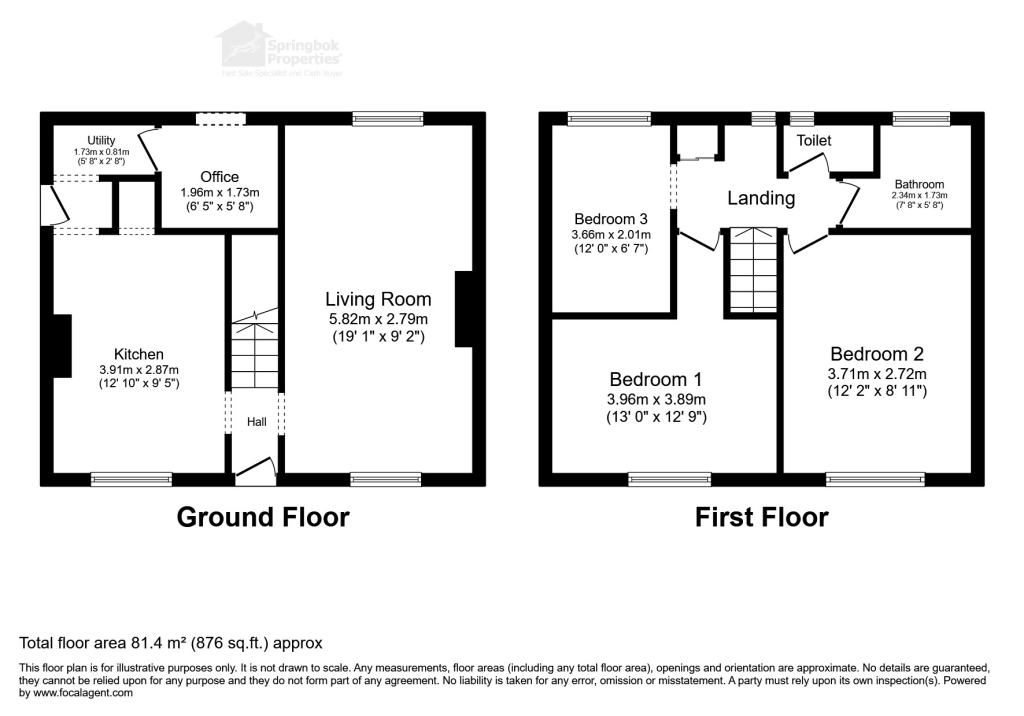 42, Bull Lane, Wolverhampton floorplan