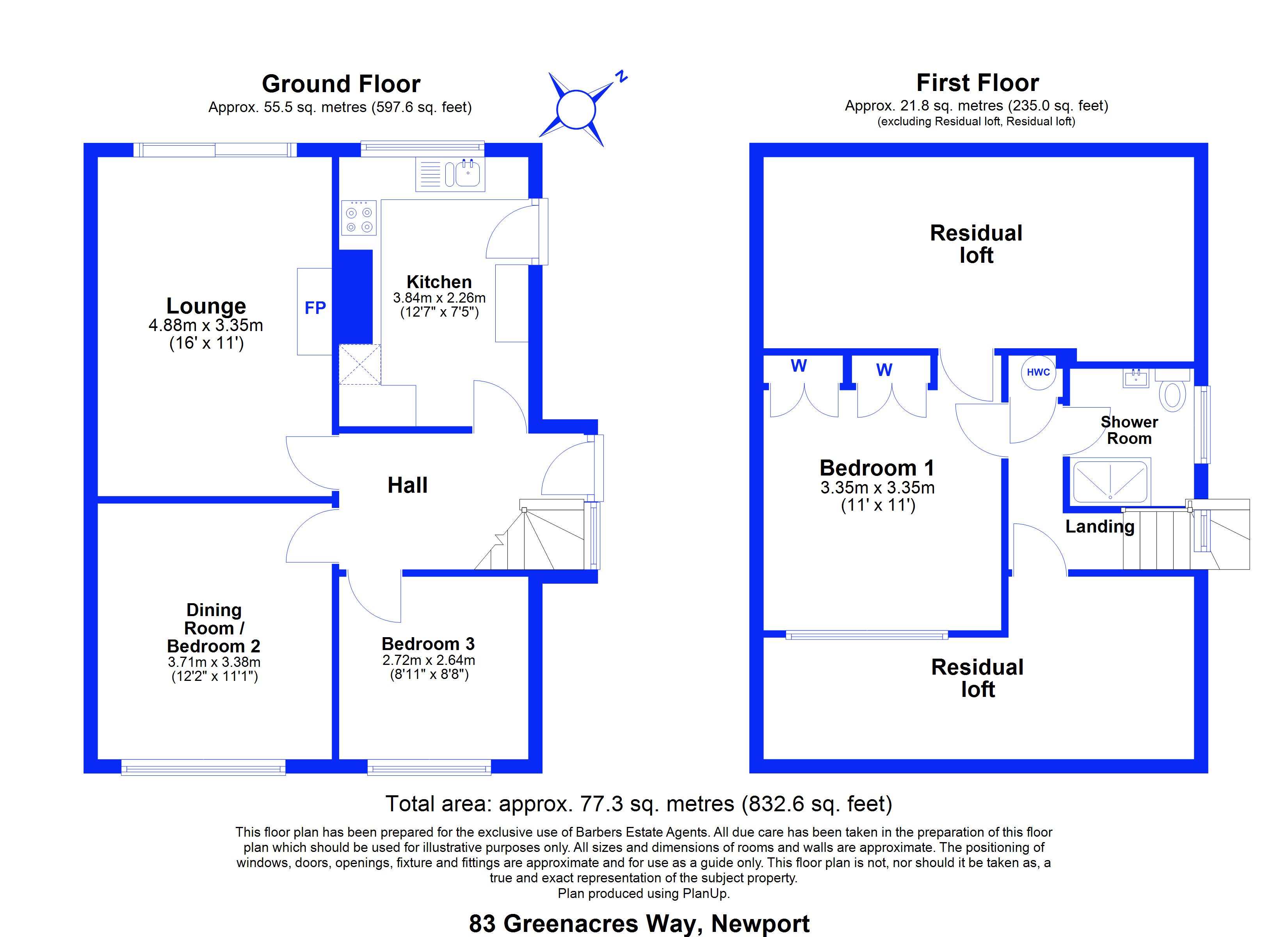 83, Greenacres Way, Newport floorplan