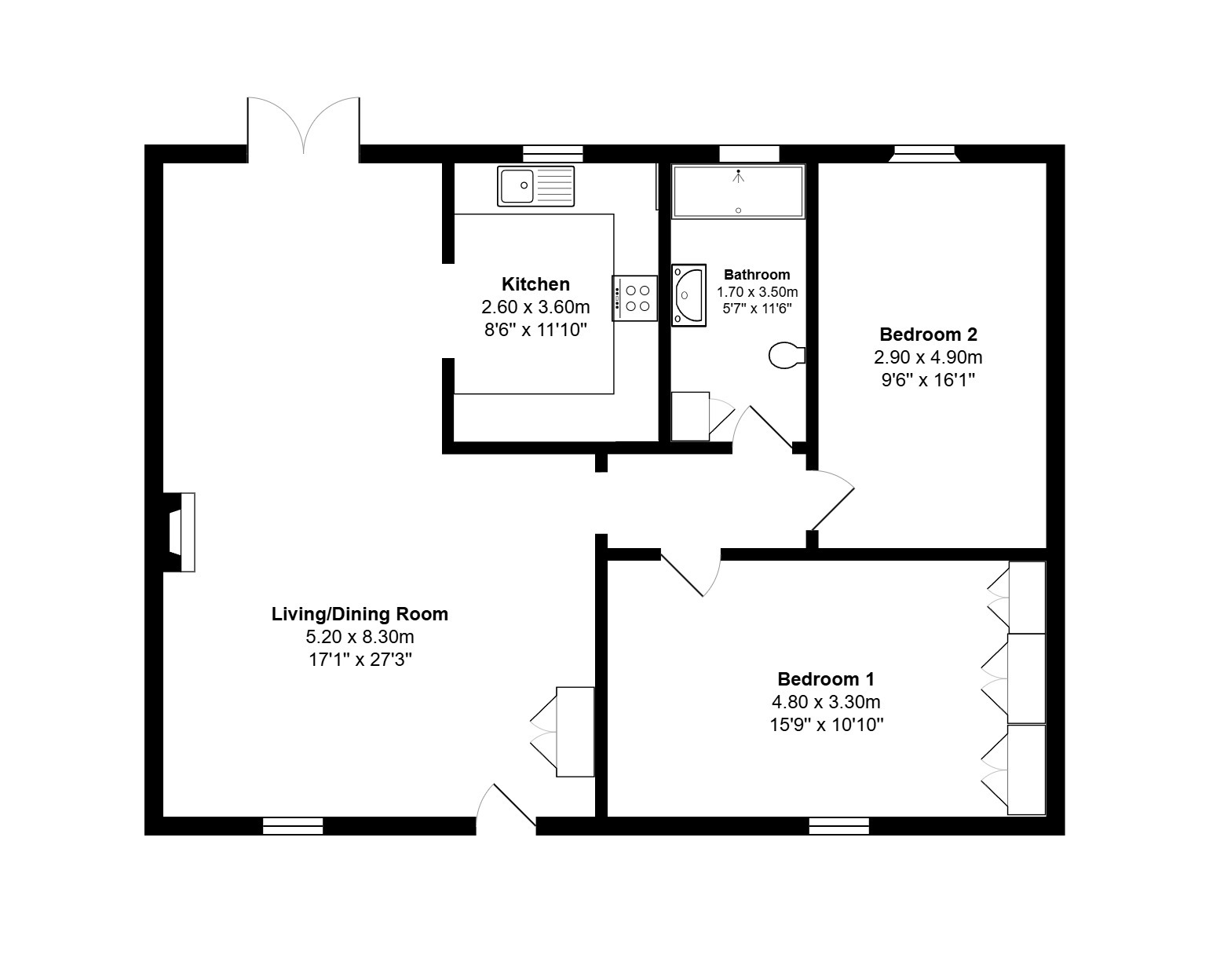 1 Ambleside, Wicken Green Village, Norfolk floorplan