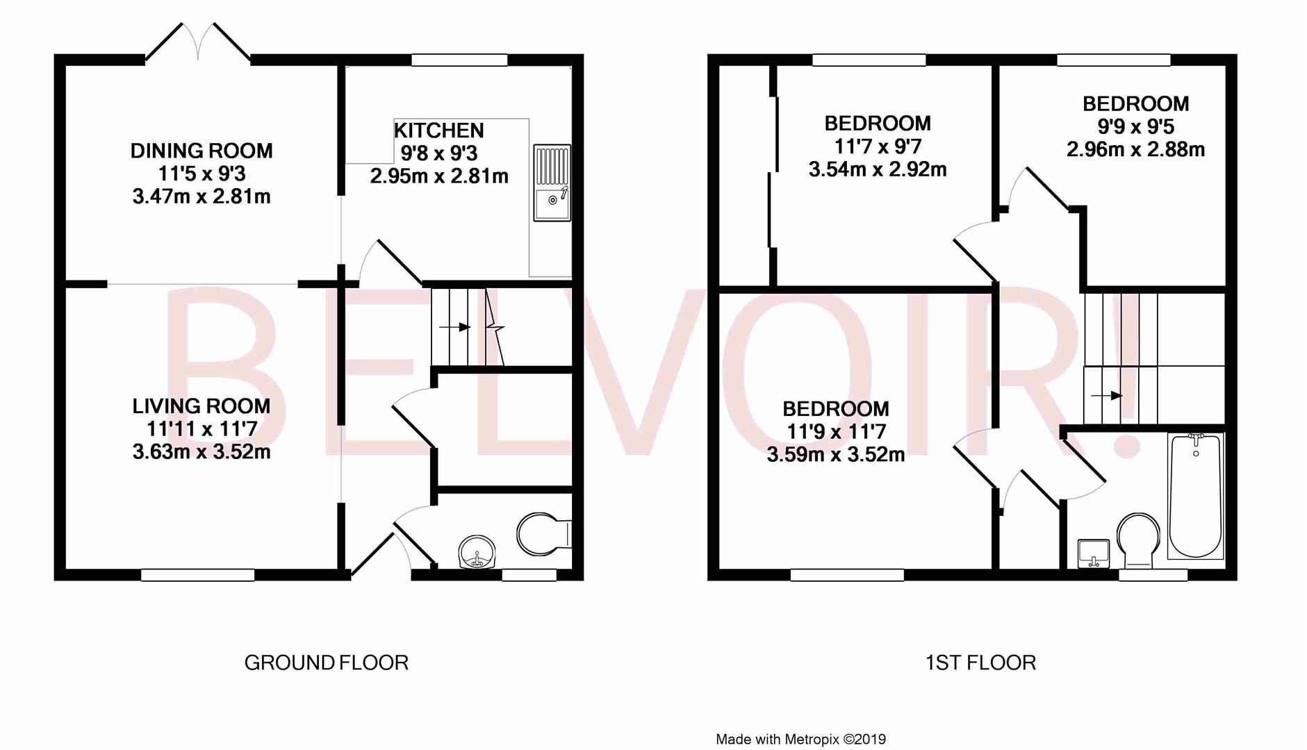 3 Bedrooms End terrace house for sale in Gainsborough Road, Basingstoke RG21