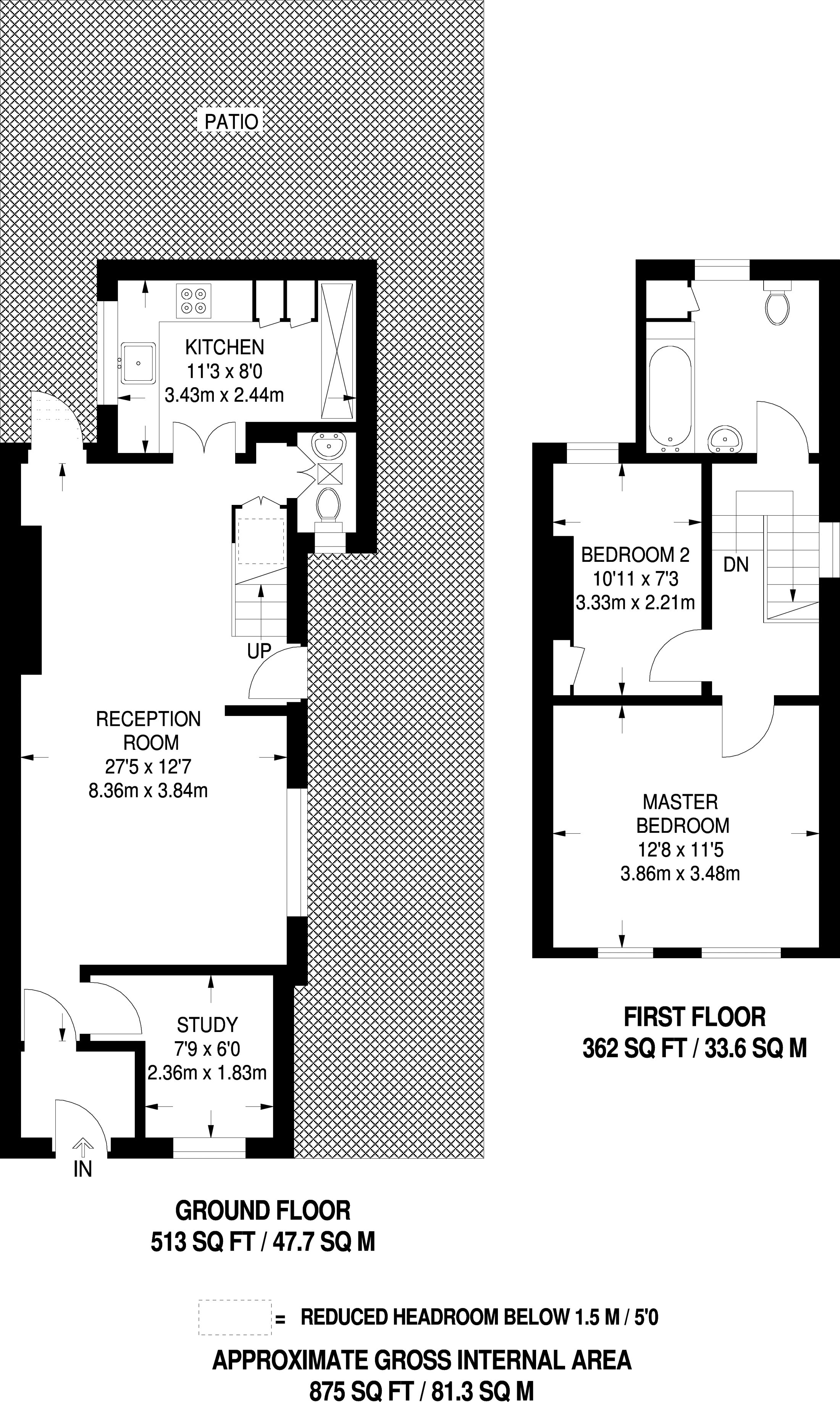 2 Bedrooms Semi-detached house to rent in Queens Road, East Sheen SW14