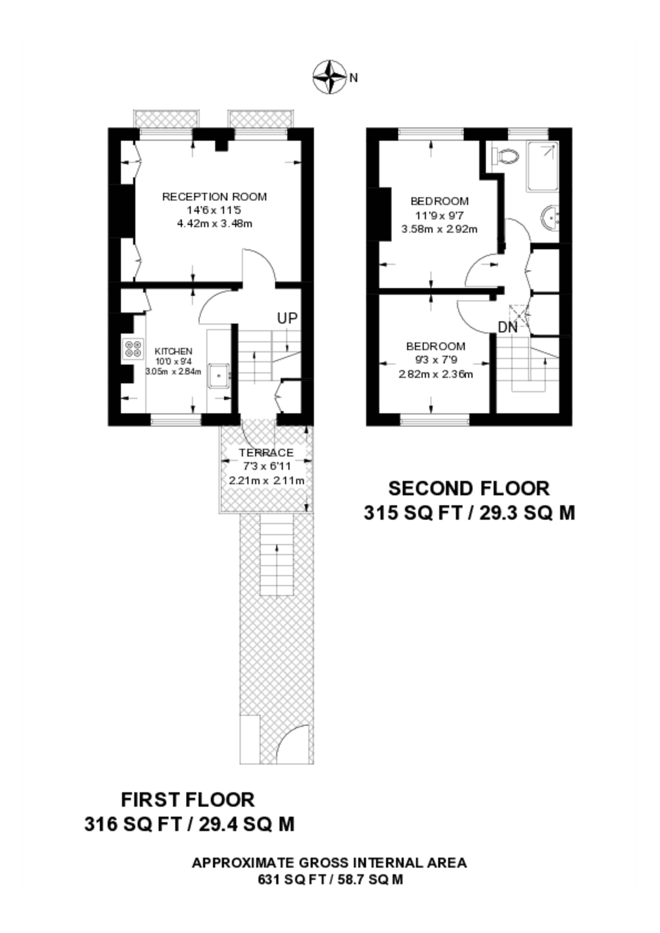 Jeffreys Place, Camden floorplan