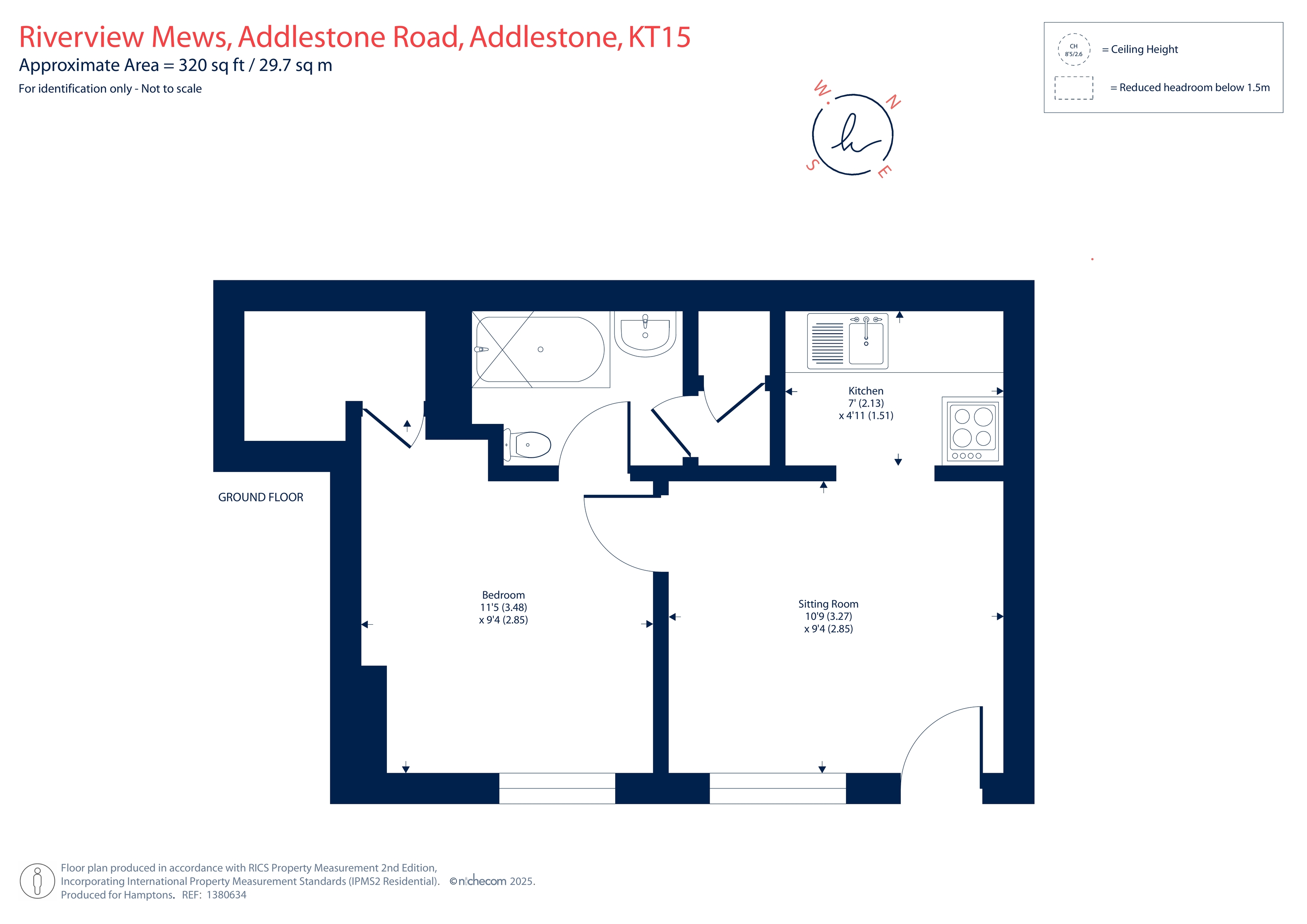 2 Riverview Mews, Addlestone Road, Addlestone floorplan