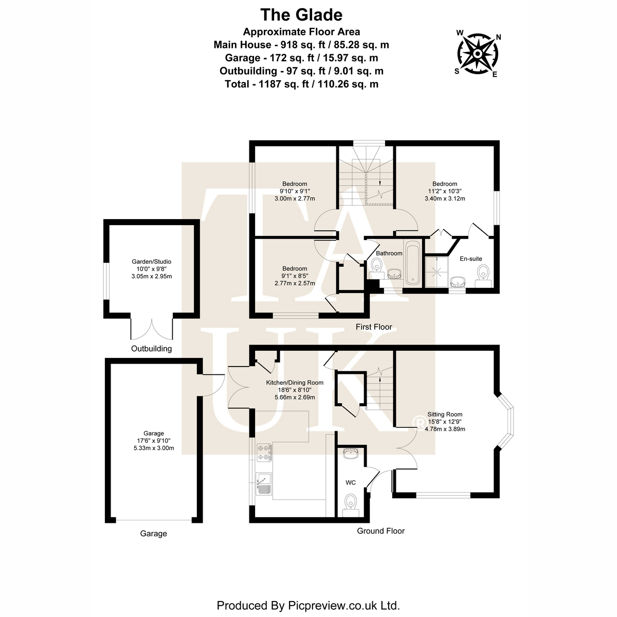 23, The Glade, Pulborough floorplan