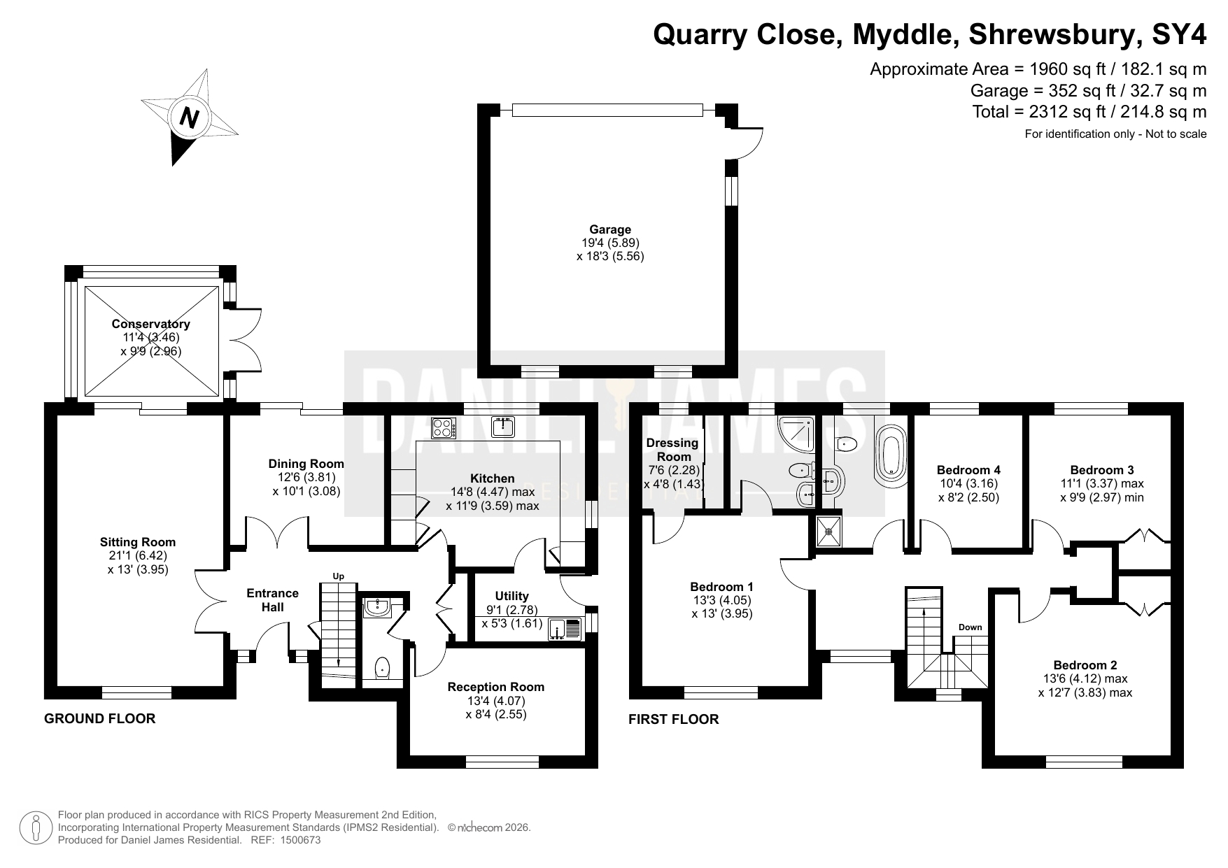5 Quarry Close, Shrewsbury floorplan
