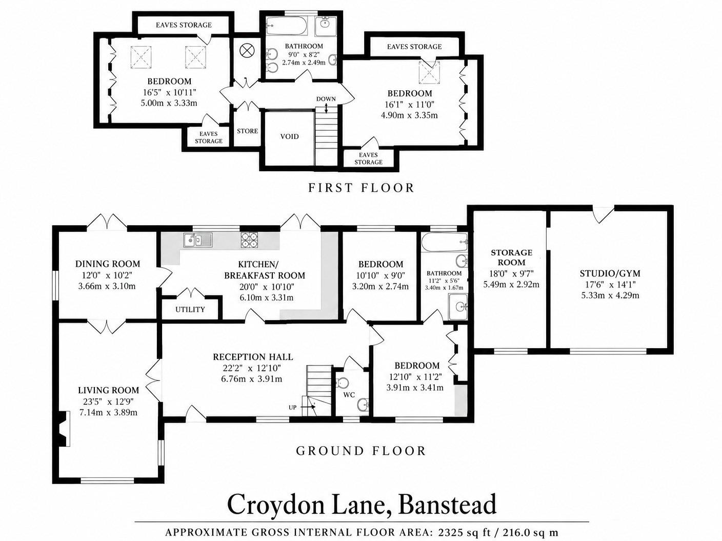 Croydon Lane, Banstead floorplan
