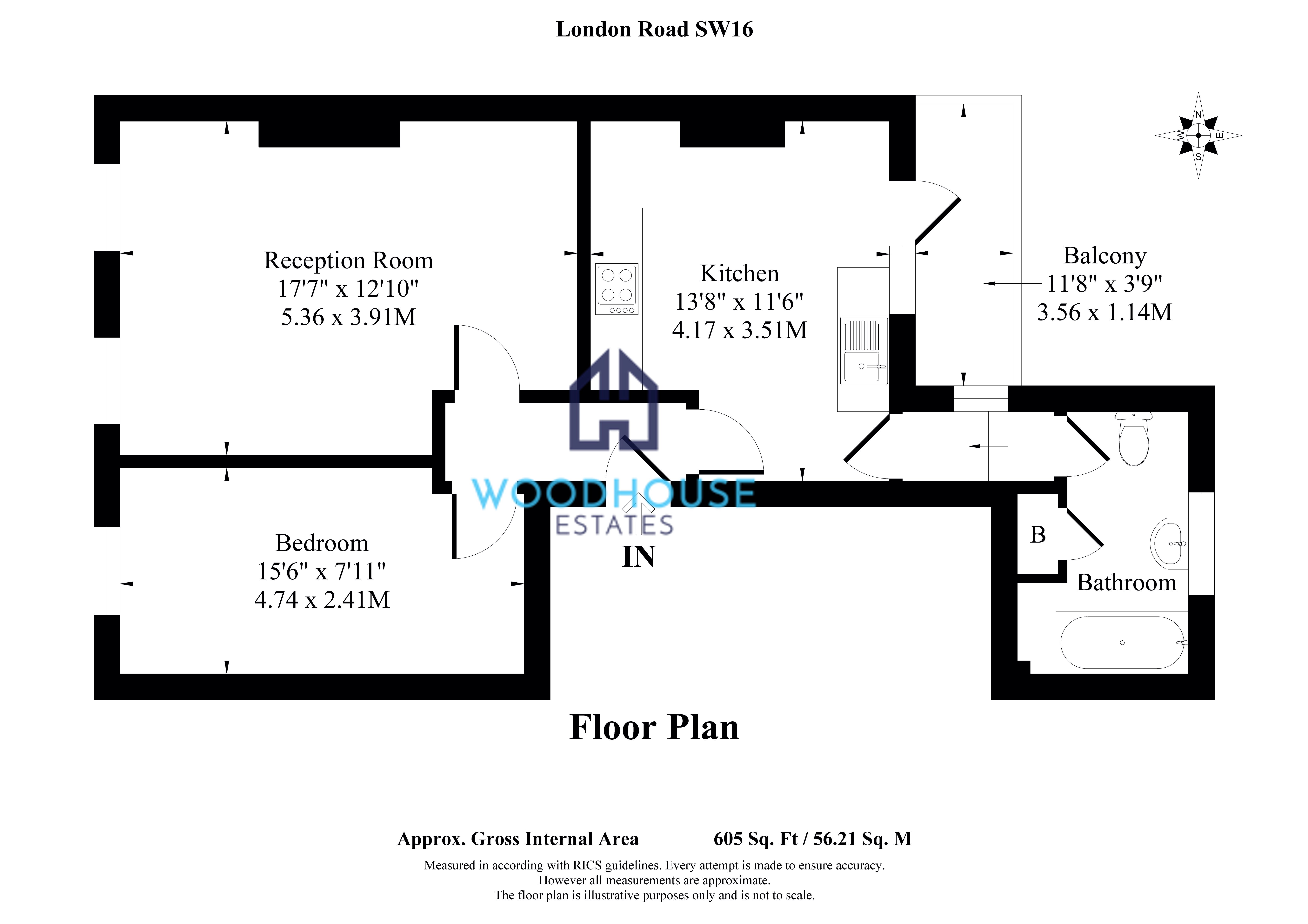 London Road, London floorplan