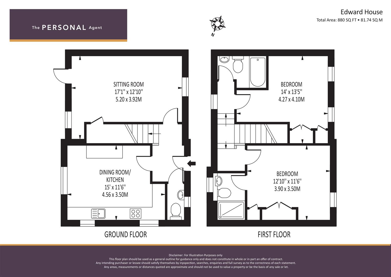 4 Edward House, Eastman Way, Epsom floorplan