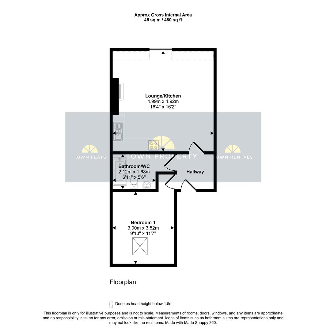 Flat 4, 18, Seaside, Eastbourne floorplan