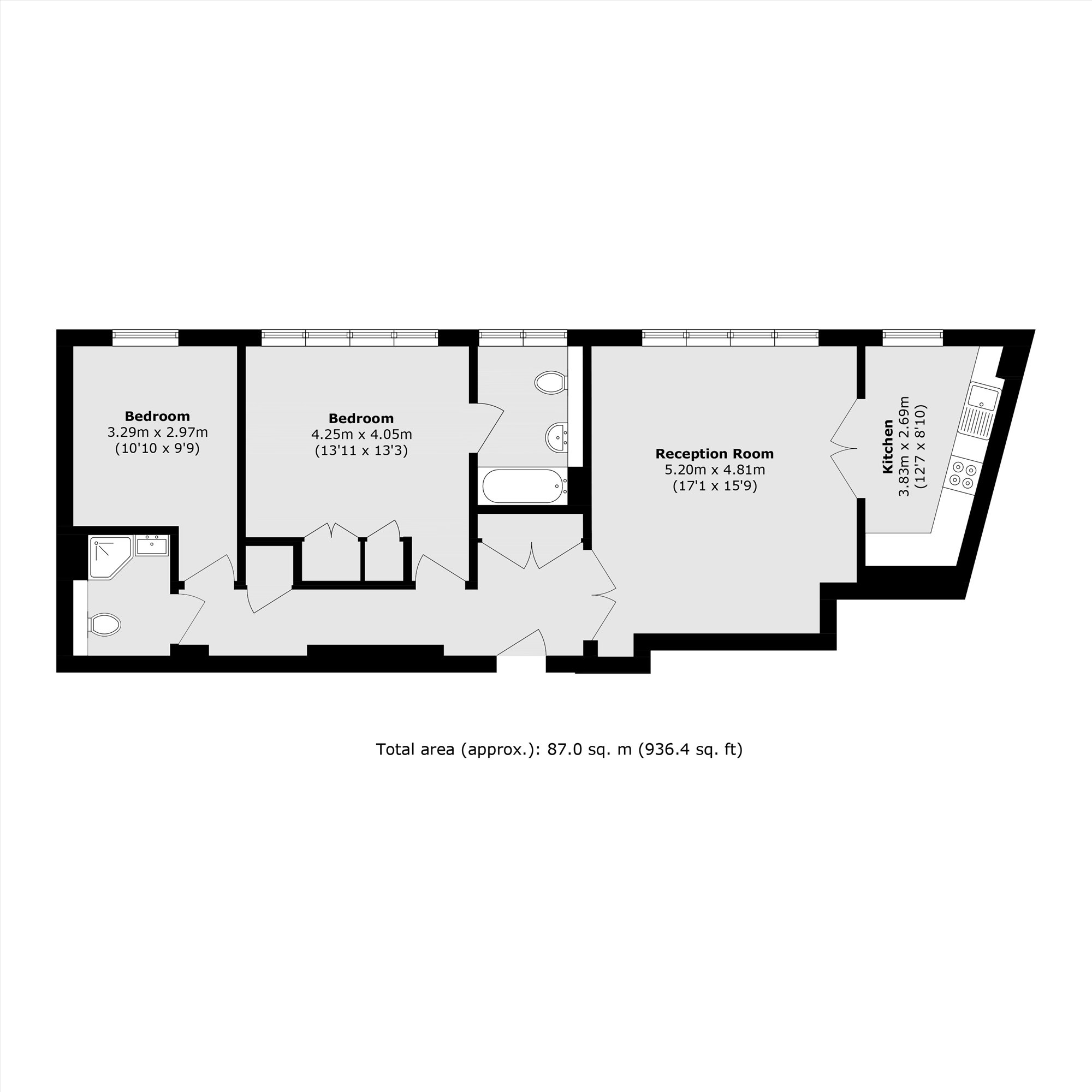 Flat 137 Westfield, 15, Kidderpore Avenue, London floorplan