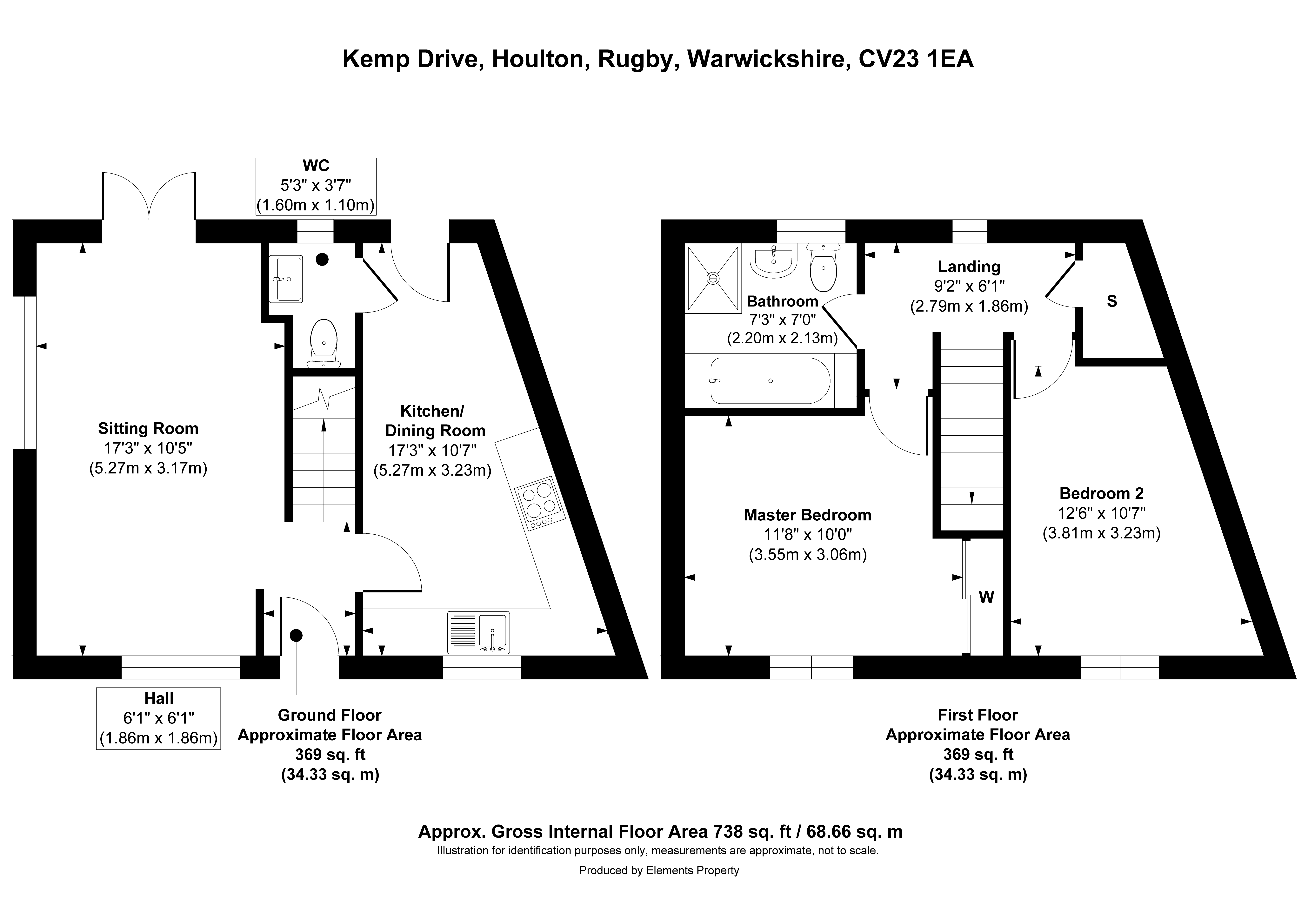 8, Kemp Drive, Rugby floorplan