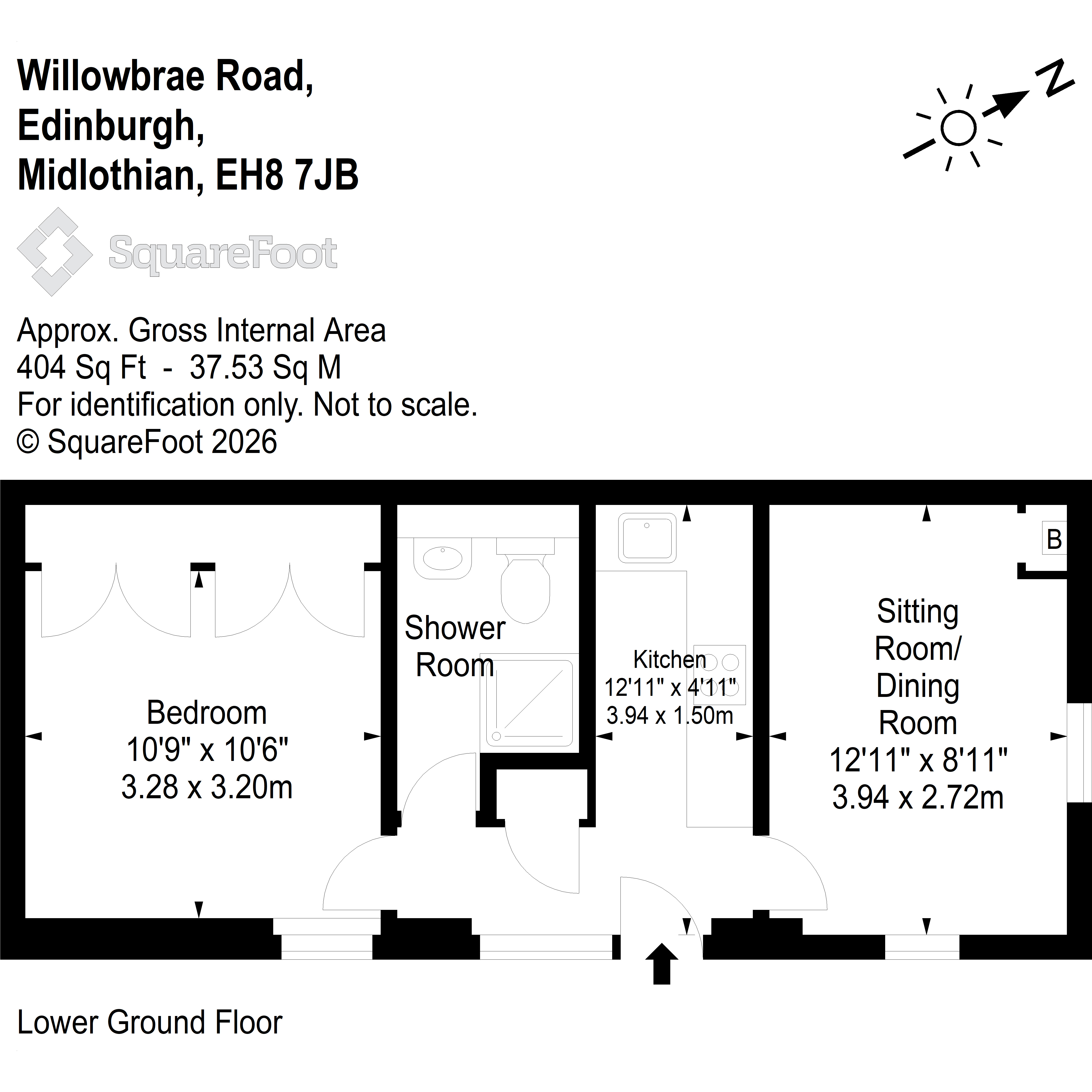 163A, Willowbrae Road, Edinburgh floorplan