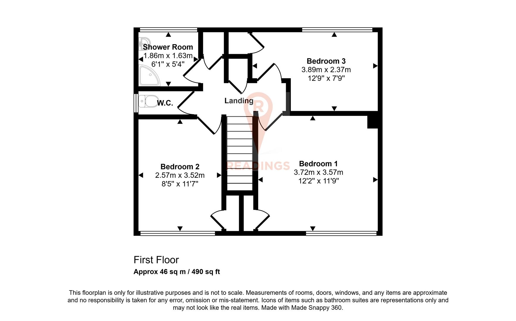 5, Riston Close, Leicester floorplan