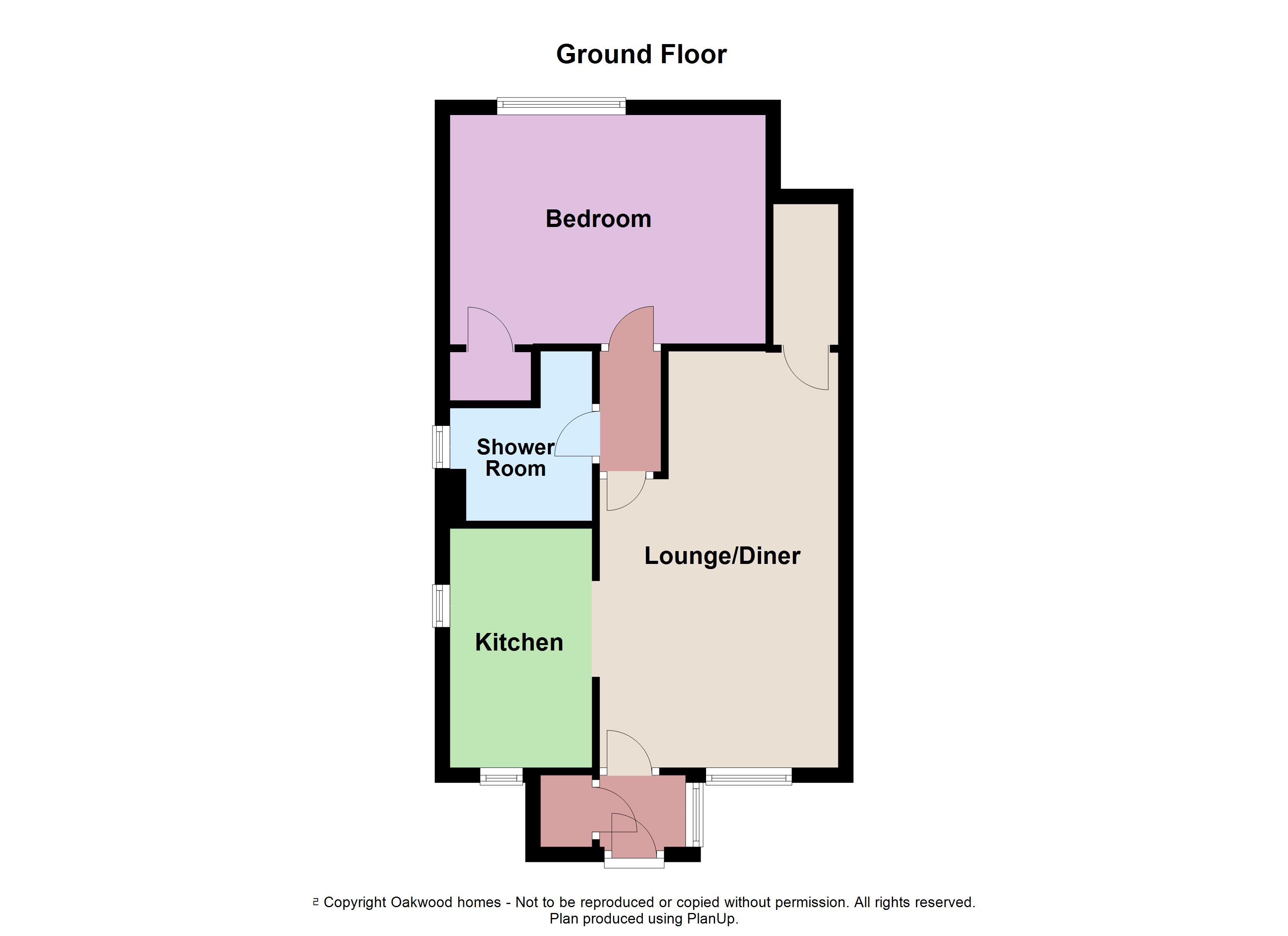 Flat 1, 38, Brandon Way, Birchington floorplan