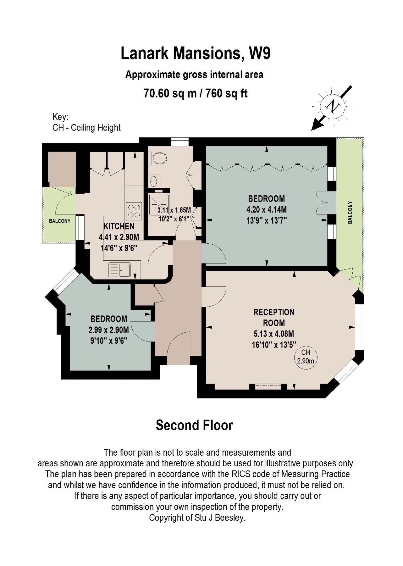 Lanark Road, London floorplan