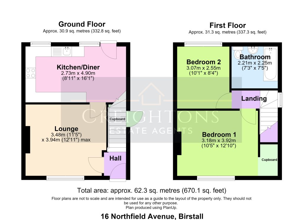 16, Northfield Avenue, Leicester floorplan