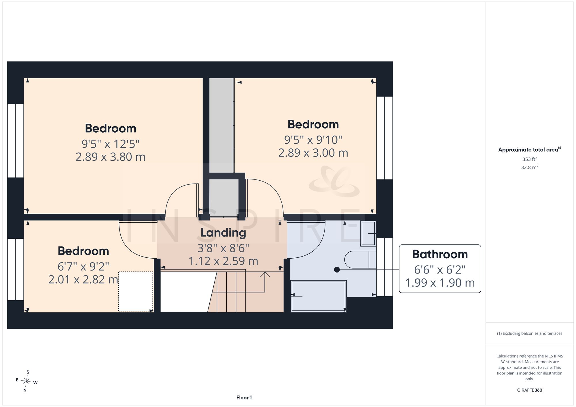 42 Heathfield, Crawley floorplan