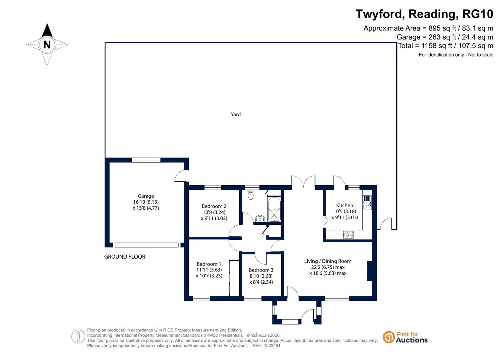 76, Broadwater Road, Reading floorplan