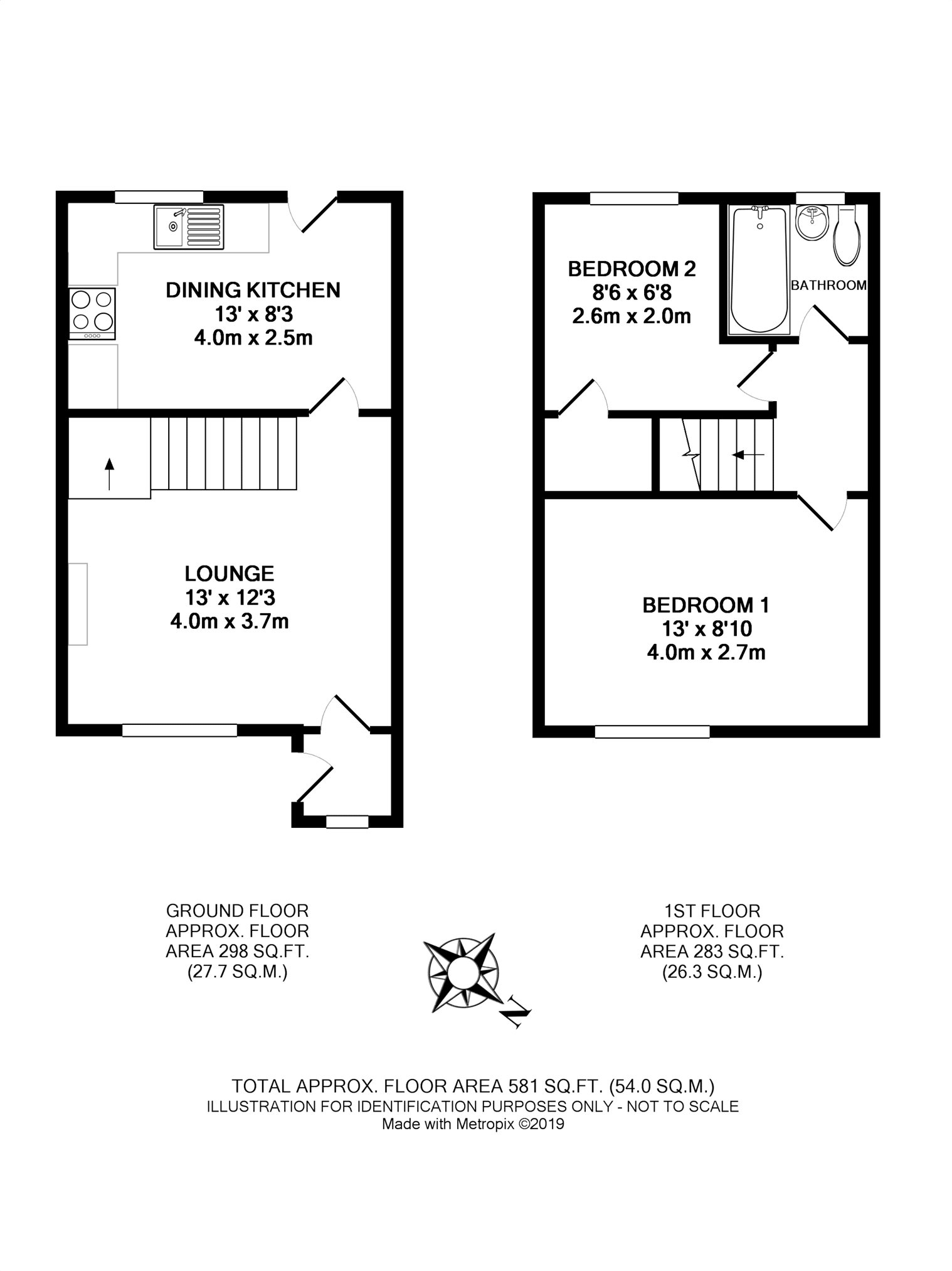 2 Bedrooms Semi-detached house to rent in Morehall Close, York YO30