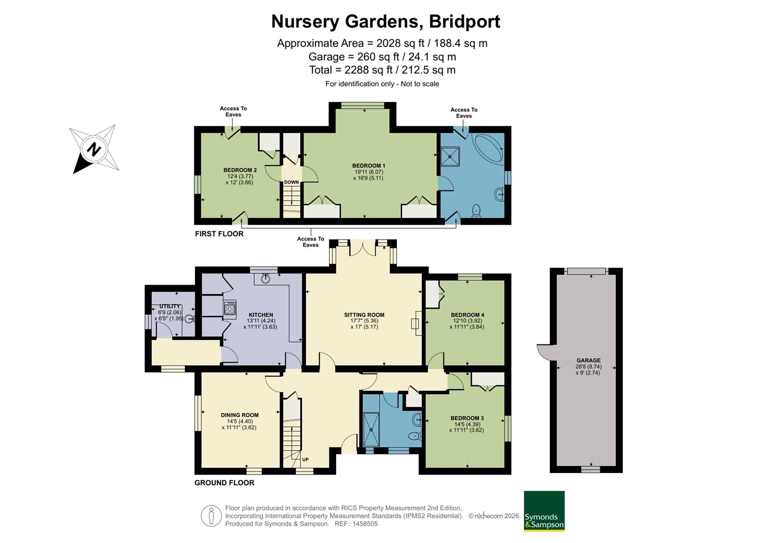 9, Nursery Gardens, Bridport floorplan