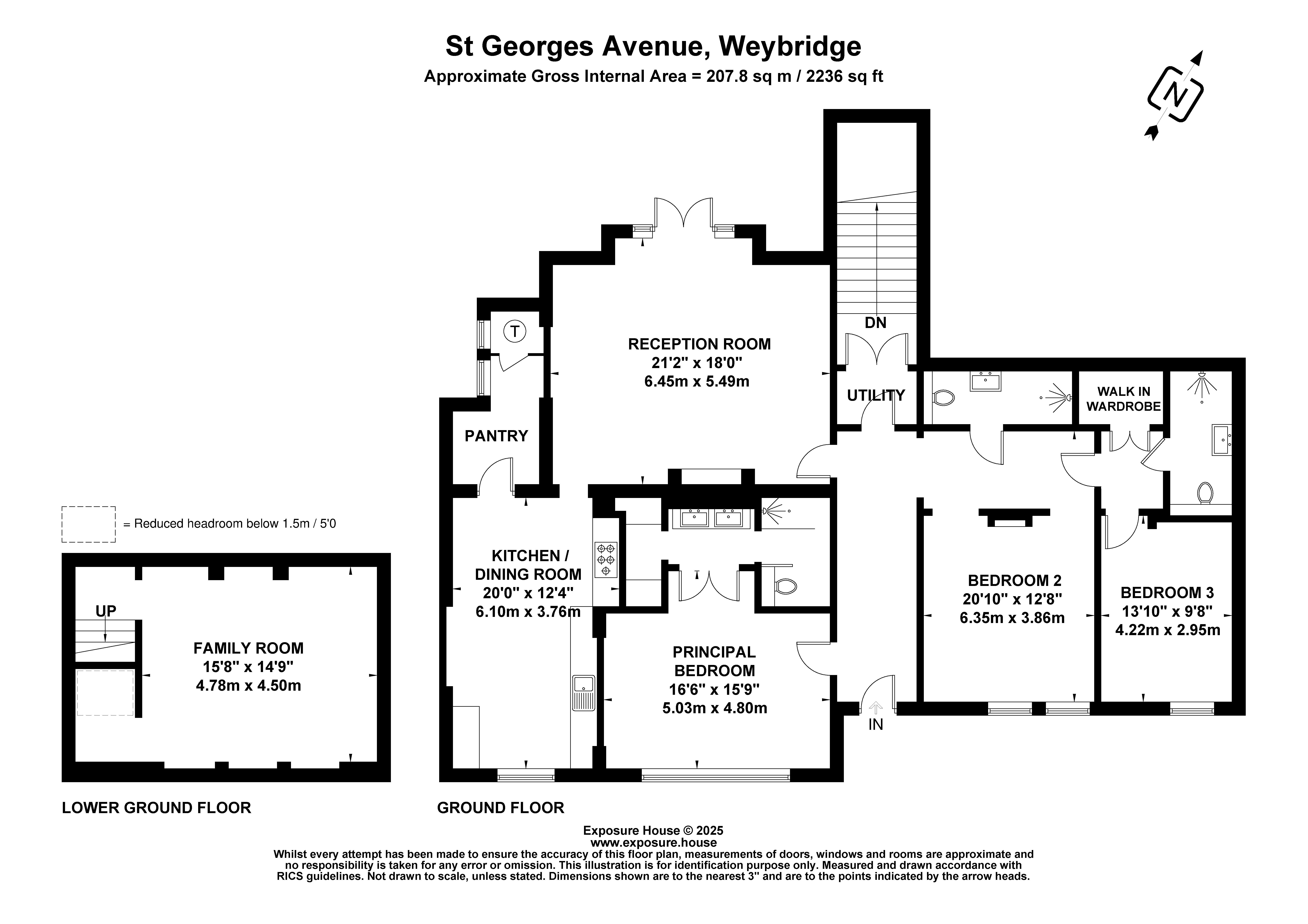 Flat 1, Leverton,, St. Georges Avenue, Surrey floorplan