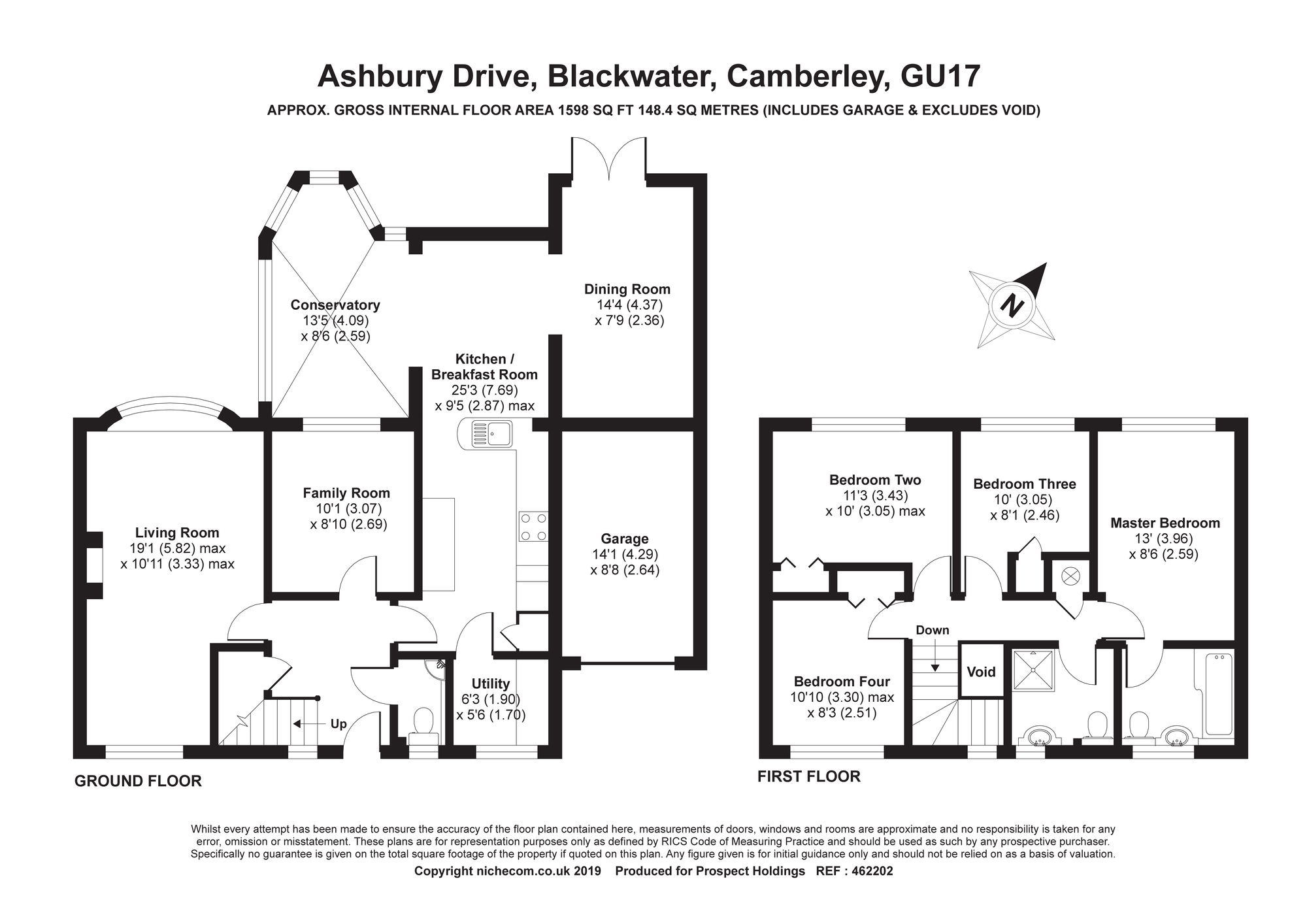 4 Bedrooms Detached house for sale in Ashbury Drive, Blackwater, Camberley GU17