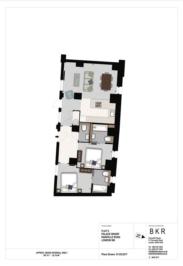 2 Bedrooms Flat to rent in Rainville Road, London W6