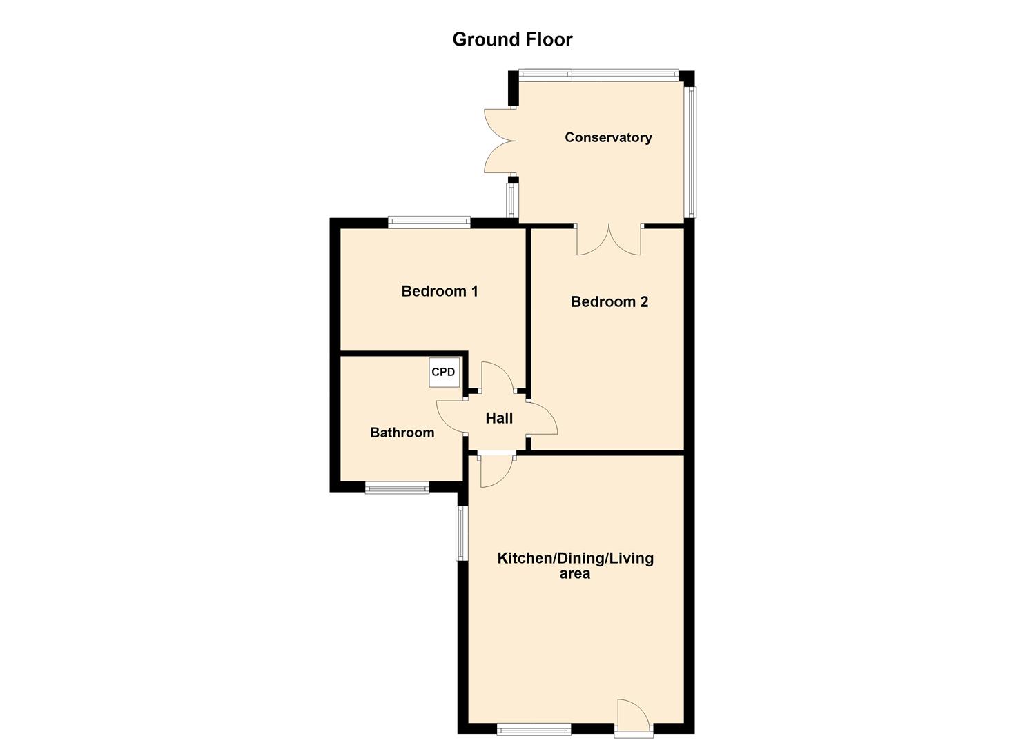 1B, Hailgate, Howden floorplan