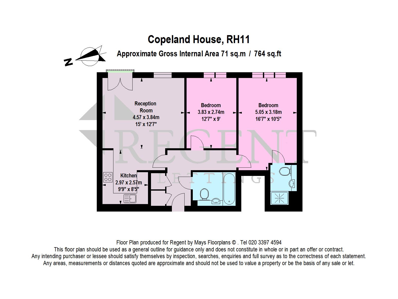 18, Copeland House, Rathlin Road, Crawley floorplan
