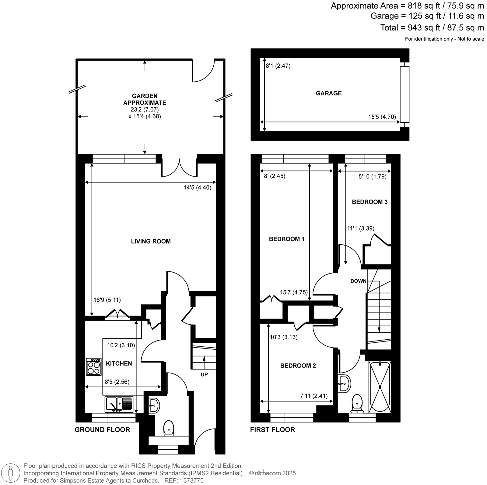 5, Westbury Close, Shepperton floorplan